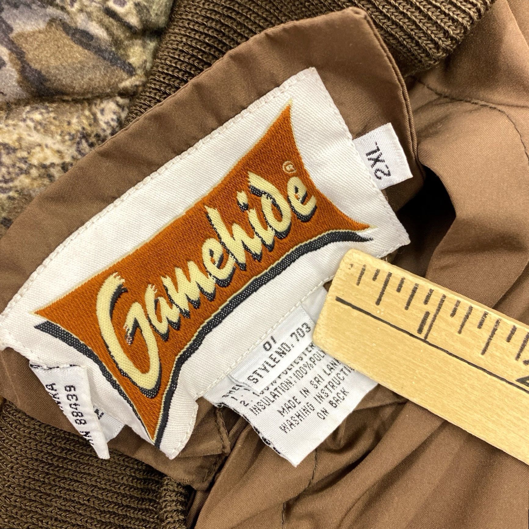 Vintage VINTAGE Gamehide Bomber Jacket Men's 2XL Camo Reversible Insulated Brown/Green Camouflage 90s Vintage Hunting Style Size US XXL / EU 58 / 5 - 4 Thumbnail