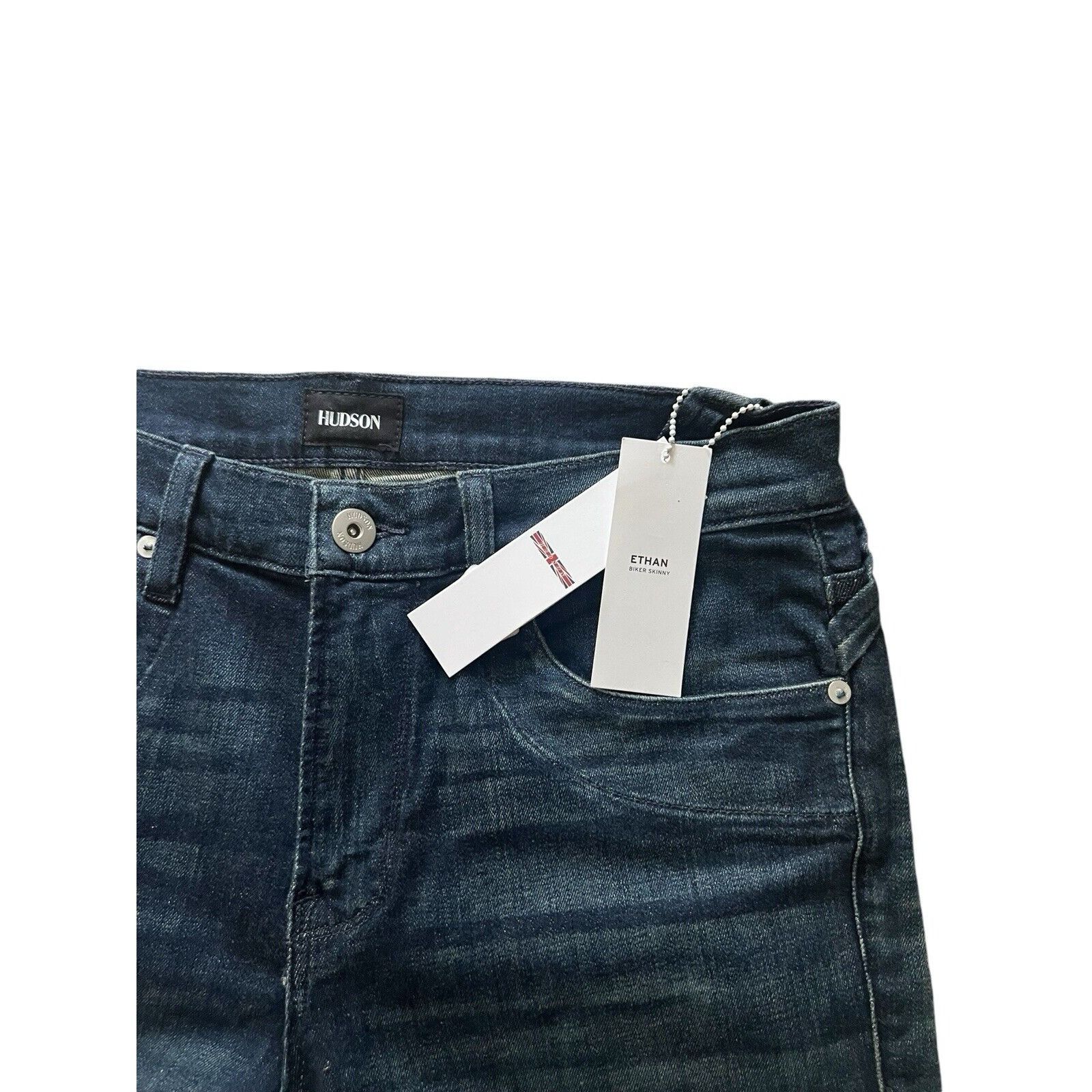 Hudson Hudson Jeans Skinny Men's Denim Dark Blue $245 Size 33/32 Size US 33 - 10 Thumbnail