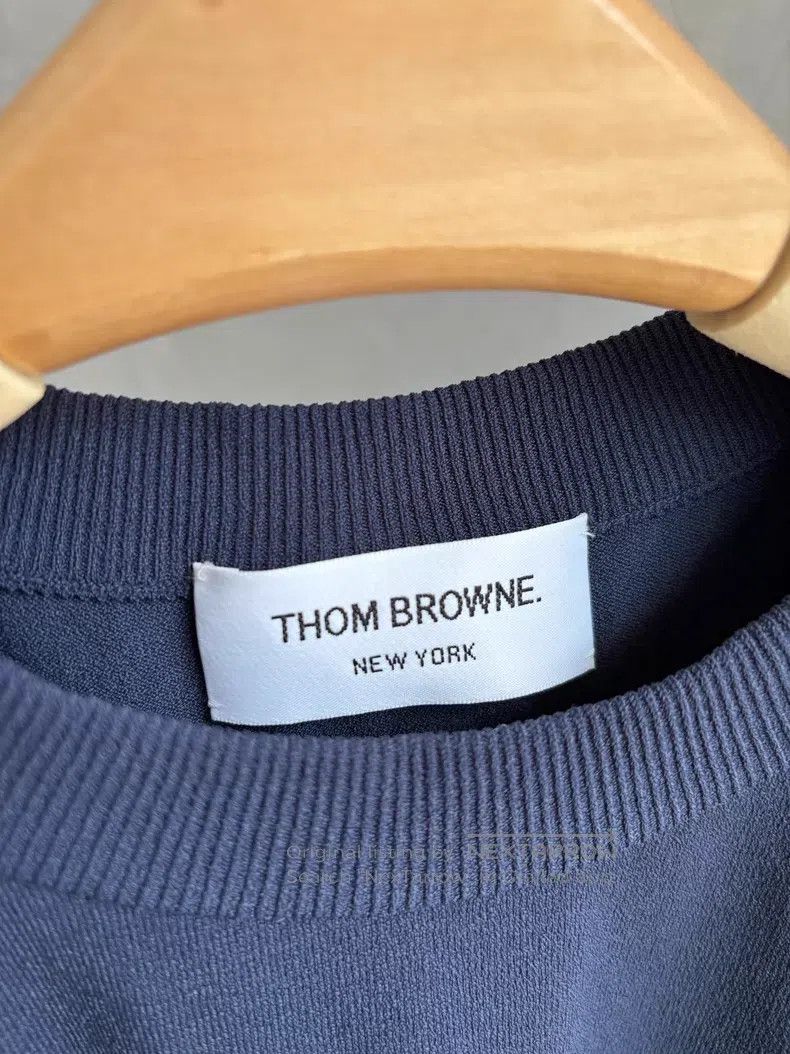 Thom Browne Thom Browne Dark Navy Blue Short Sleeve Size US XXS / EU 40 - 2 Thumbnail