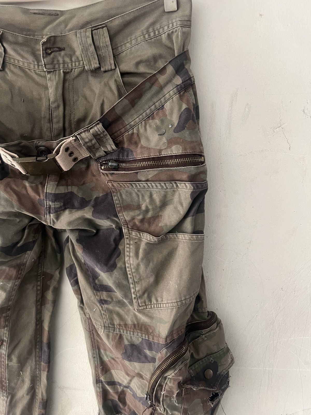 Japanese Brand × Vintage THRASHED🔥CAMO DOUBLE WAIST 3D CAMO PANT Size US 30 / EU 46 - 7 Thumbnail