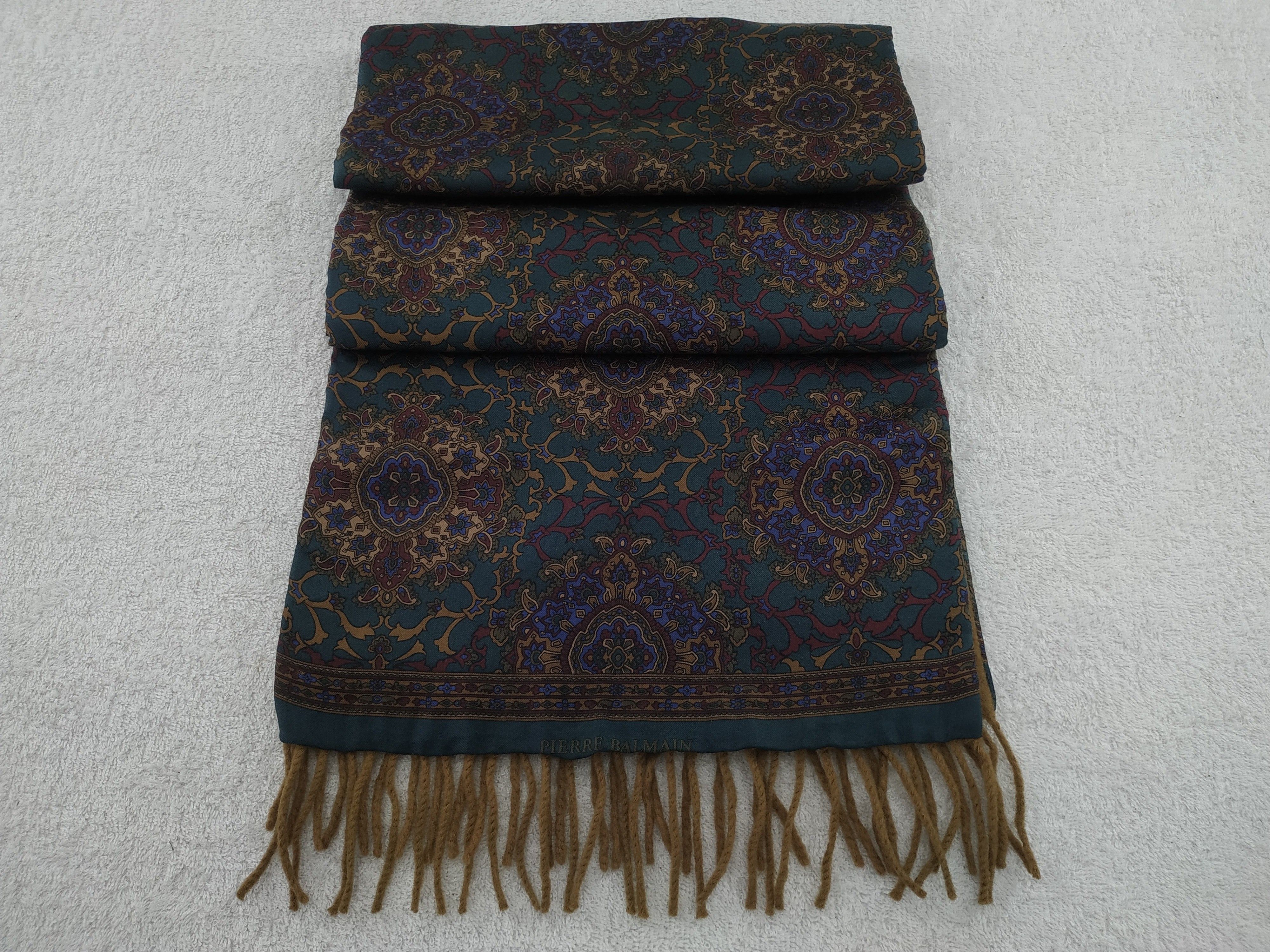Vintage Pierre Balmain Scarf / Muffler / Neckwear - WW297 Size ONE SIZE - 5 Thumbnail