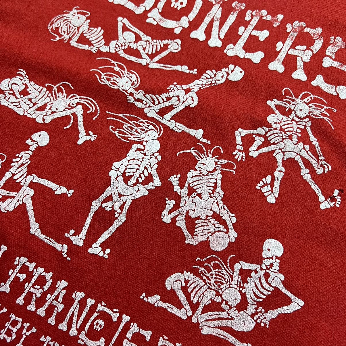Vintage Vintage 90s Boners Skeleton Sex Tee (Rare) Size US L / EU 52-54 / 3 - 4 Thumbnail