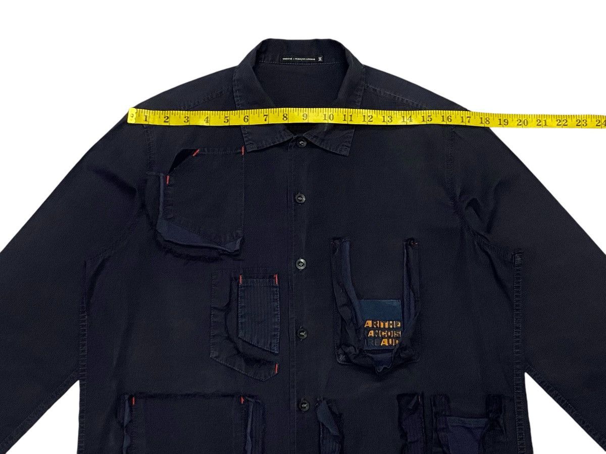 Japanese Brand × Marithe + Francois Girbaud × Vintage Vtg Marithe Francois Girbaud Ripped Pocket Button Ups Shirt Size US M / EU 48-50 / 2 - 17 Thumbnail