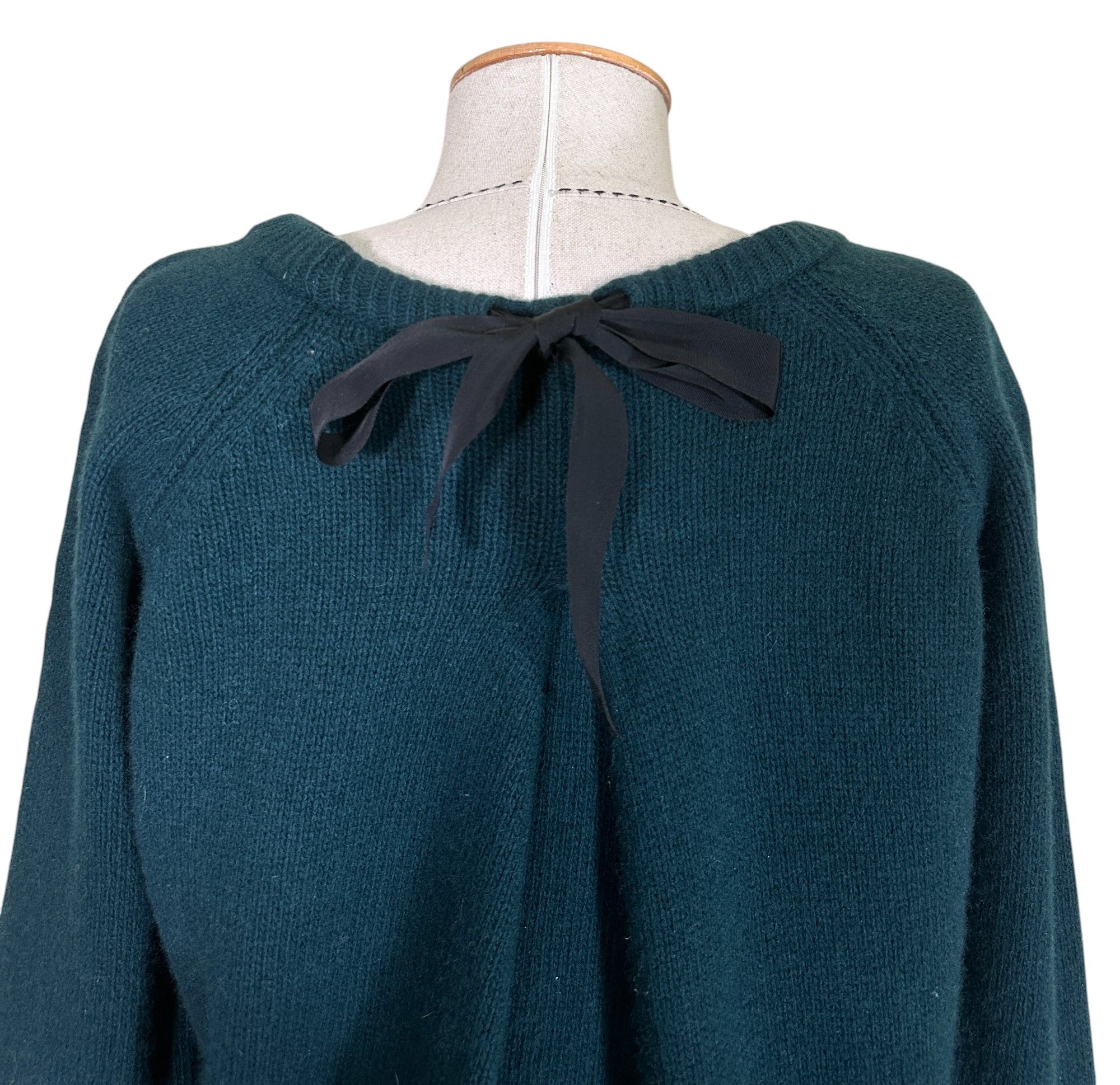 Designer Erika Cavallini green cashmere sweater Size L / US 10 / IT 46 - 3 Thumbnail