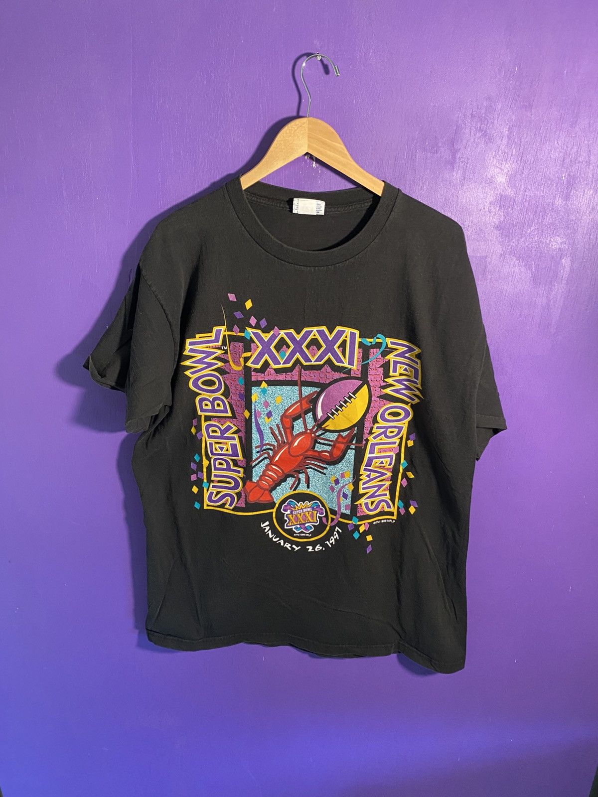 Reebok Vintage 1997 Reebok Superbowl XXXI New Orleans t-shirt Size US XL / EU 56 / 4 - 1 Thumbnail