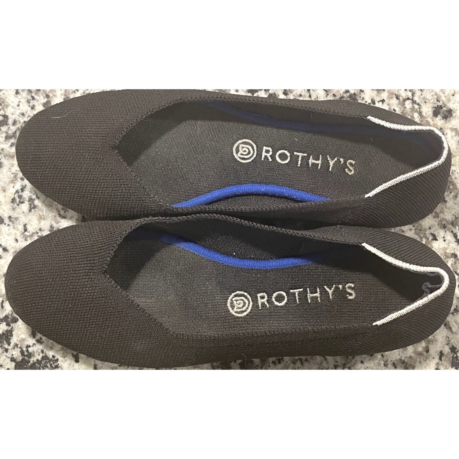 Rothy's Rothy’s The Flat Flat Black Solid Round Toe Slip On Cushioned Women 9.5 US/7 UK/41 EU Shoes Size US 7 / IT 37 - 5 Thumbnail
