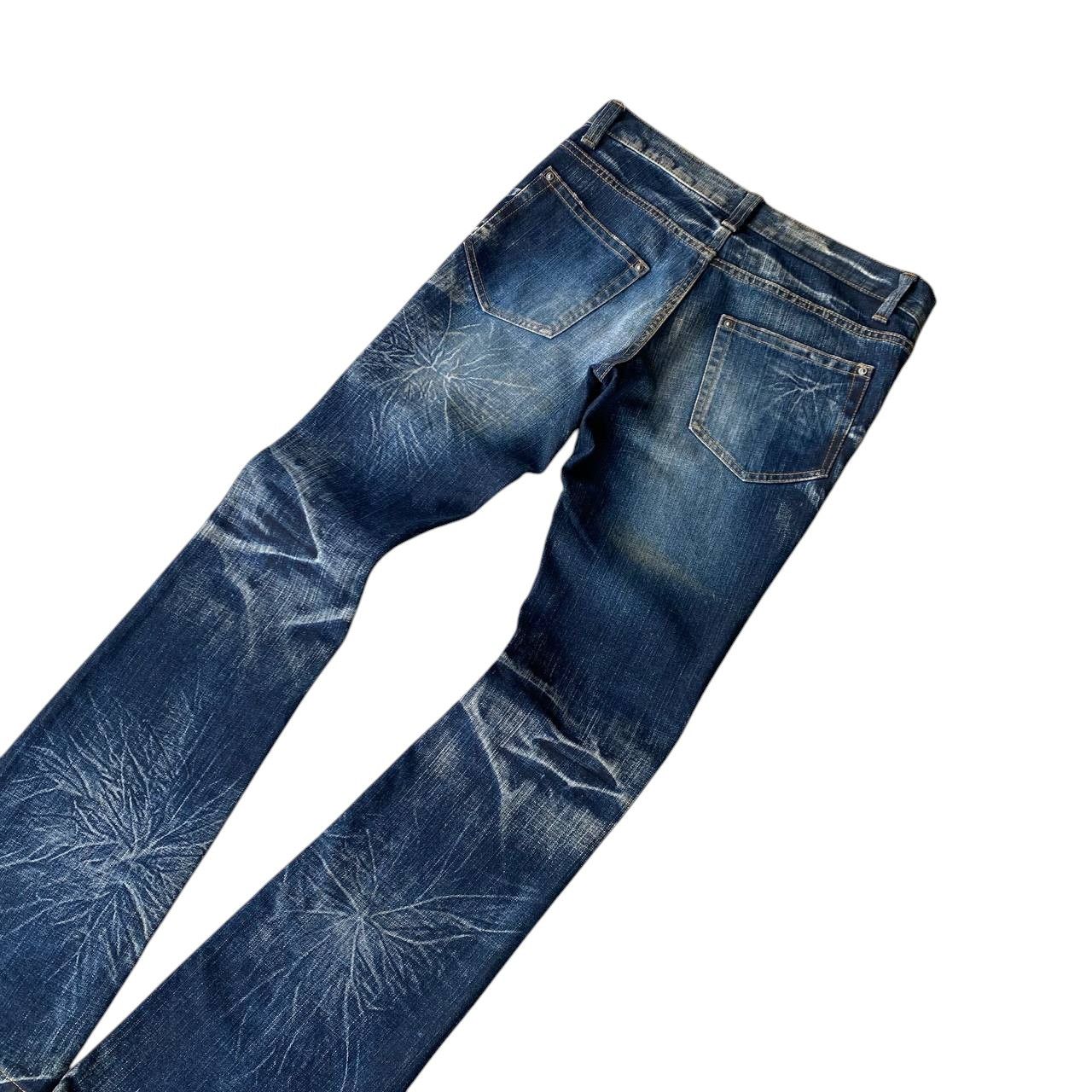 Japanese Brand FLARED STARBURST WASH BY MODERN LOVERS RUSTY GHOSTCLAW MARK Size US 28 / EU 44 - 12 Thumbnail