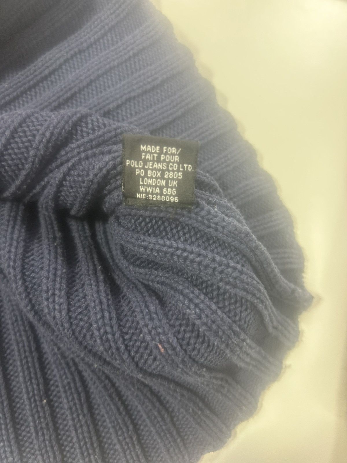 Polo Ralph Lauren RALPH LAUREN POLO JEANS VINTAGE COTTON RIBBED JUMPER SWEATER Size L / US 10 / IT 46 - 5 Thumbnail