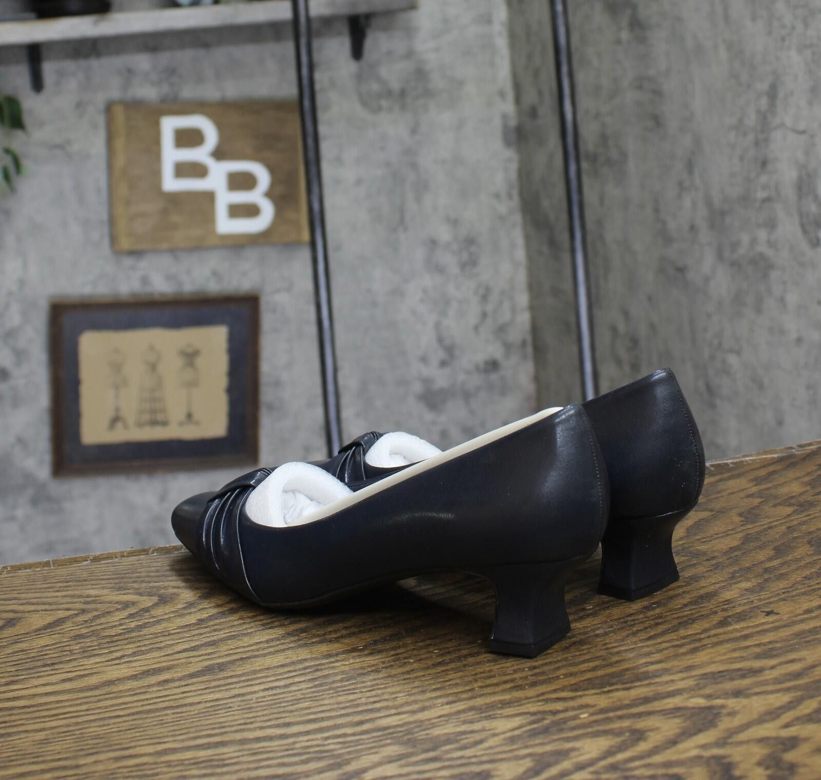 Other Nwt Easy Street Pump Block Heel Waive New Navy Blue 9.5m Size US 9.5 / IT 39.5 - 2 Thumbnail