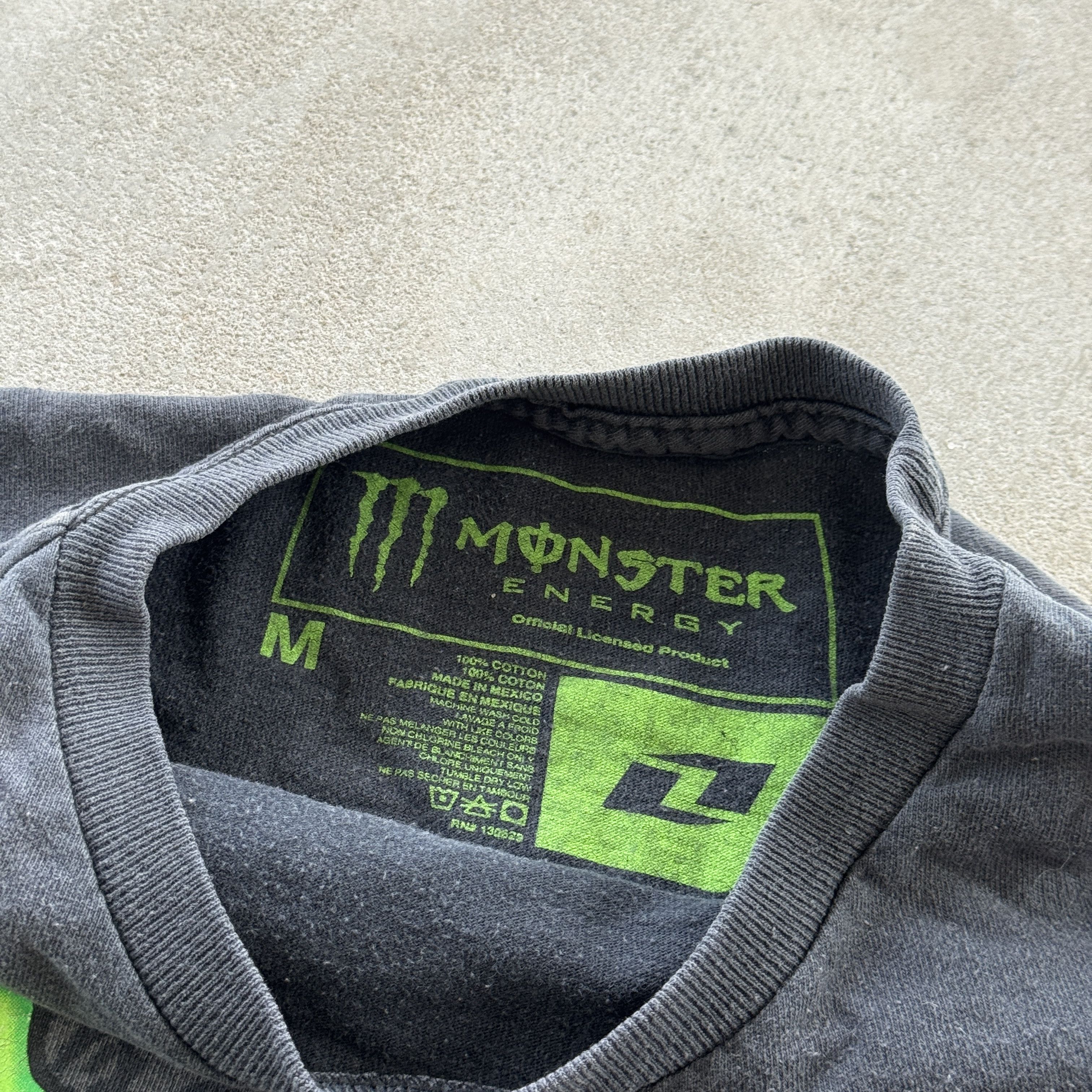 Vintage Monster Energy Motocross Graphic Tee Shirt Black Medium M Size US M / EU 48-50 / 2 - 4 Thumbnail