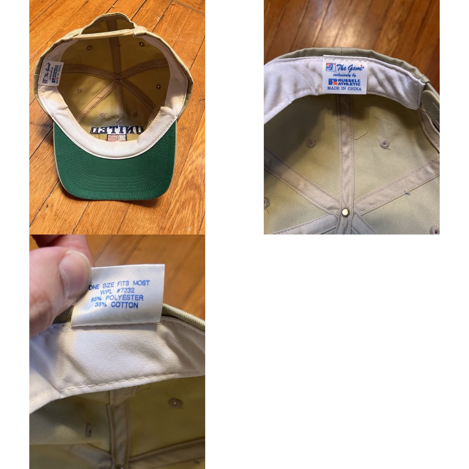 Vintage VINTAGE The Game United We Stand American Flag Snapback Hat Beige Men's One Size Beige United We Stand American Flag Snapback Hat The Game Men Size ONE SIZE - 8 Thumbnail