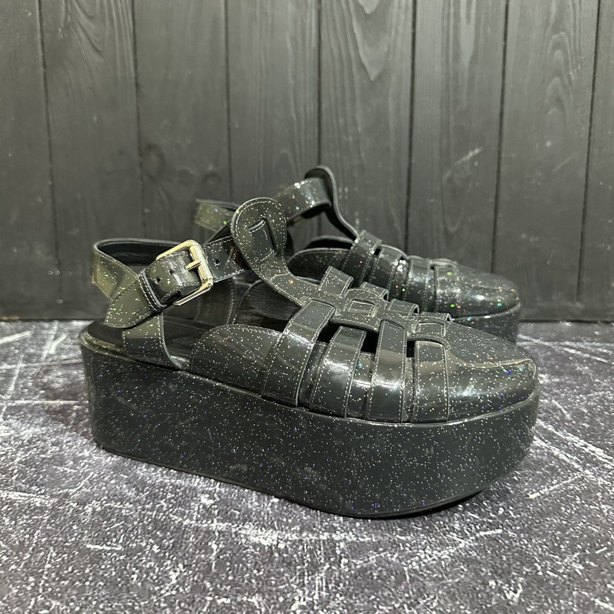 Loewe LOEWE GLITTER PATENT Leather Platform Women’s Shoes 38size Size US 8 / IT 38 - 2 Thumbnail