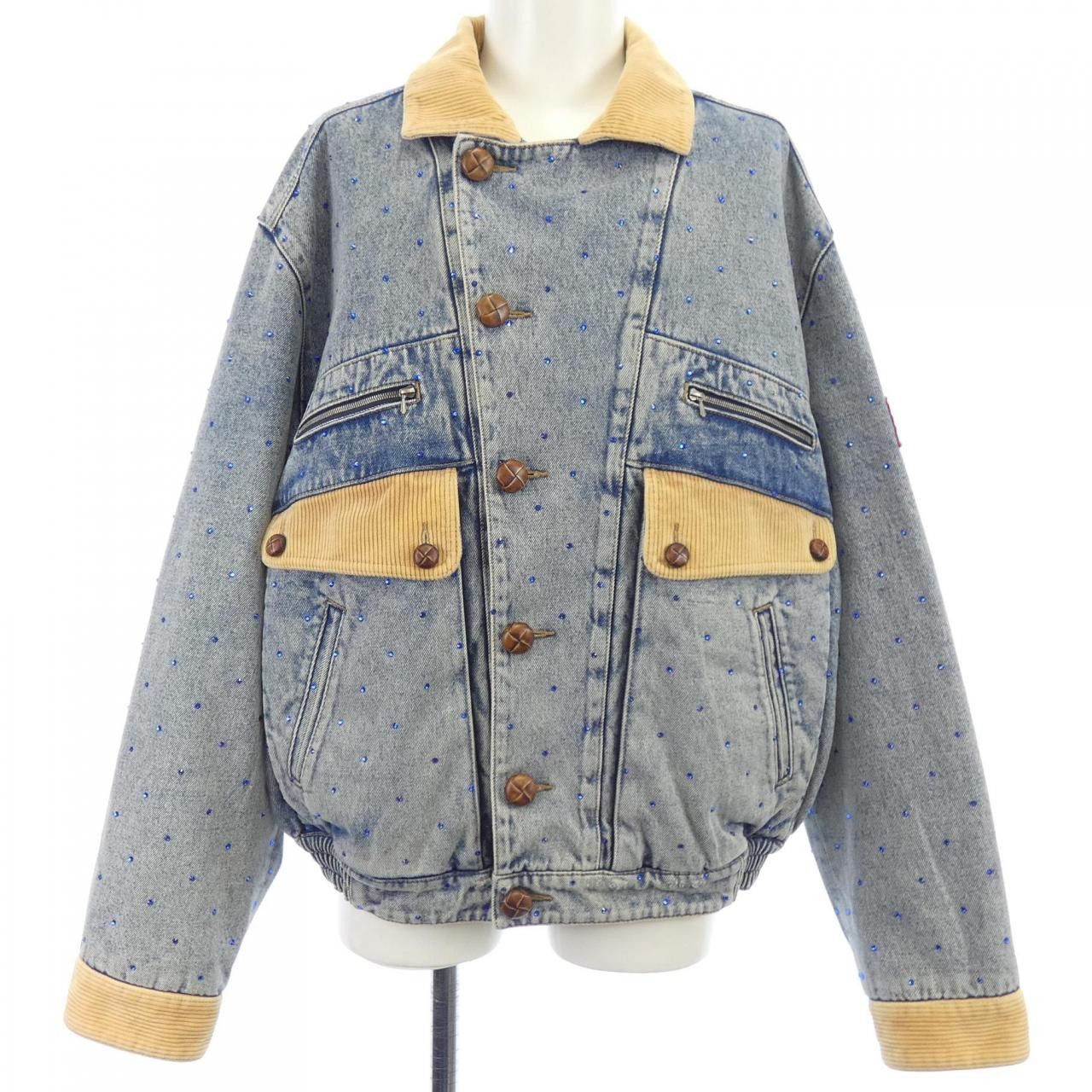 Gucci Gucci Gucci Denim Jacket Textile Outerwear 554977-XDAEI DUTY FREE for USA Size ONE SIZE - 1 Thumbnail