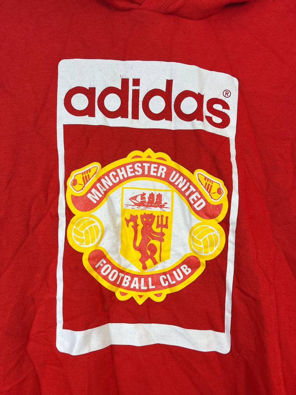 Adidas MANCHESTER UNITED FOOTBALL HOODED JACKET ADIDAS Sz M Size US M / EU 48-50 / 2 - 2 Thumbnail