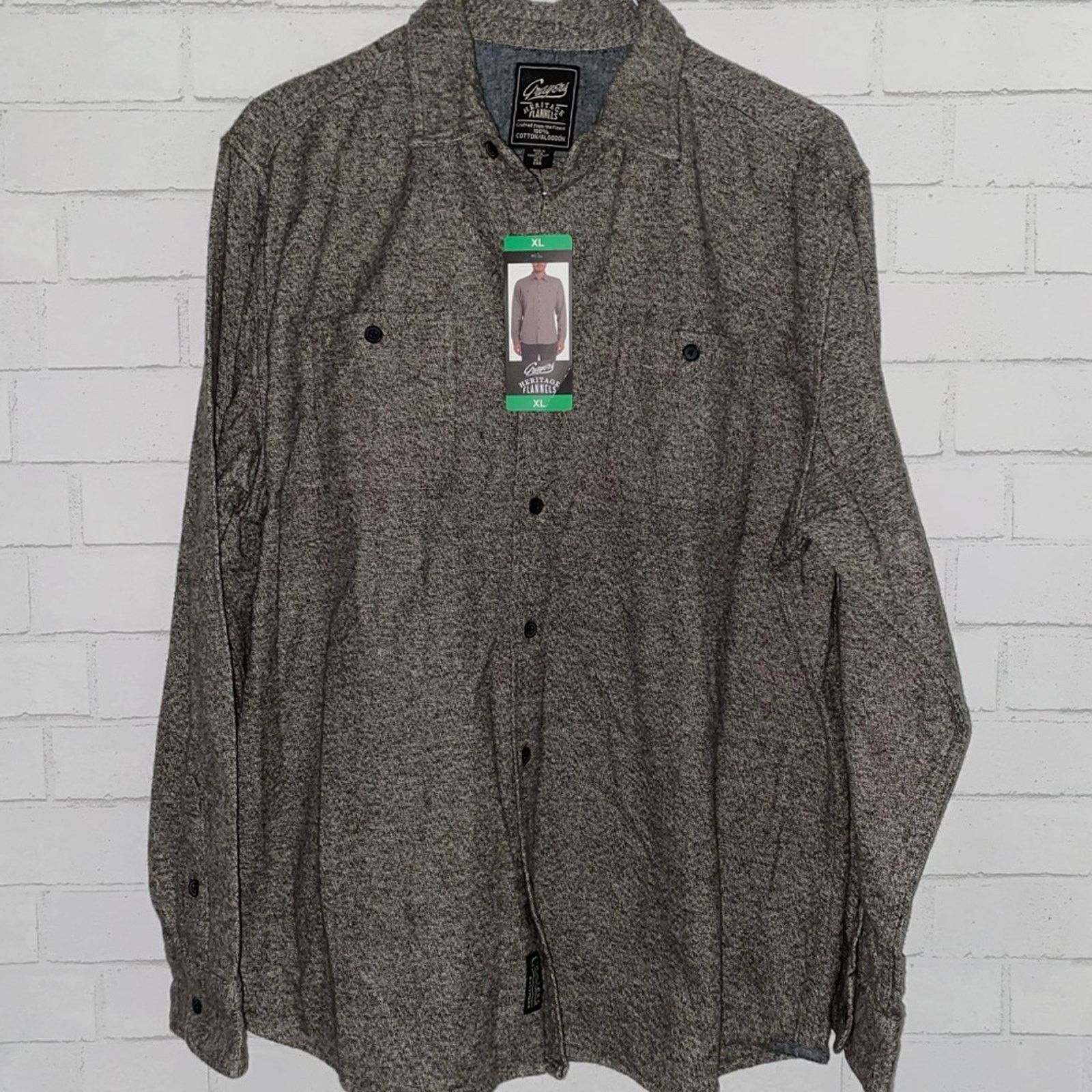 Grayers New! GRAYERS $125 Harrison Heritage Flannel Gray Jaspe XL Size US XL / EU 56 / 4 - 3 Thumbnail