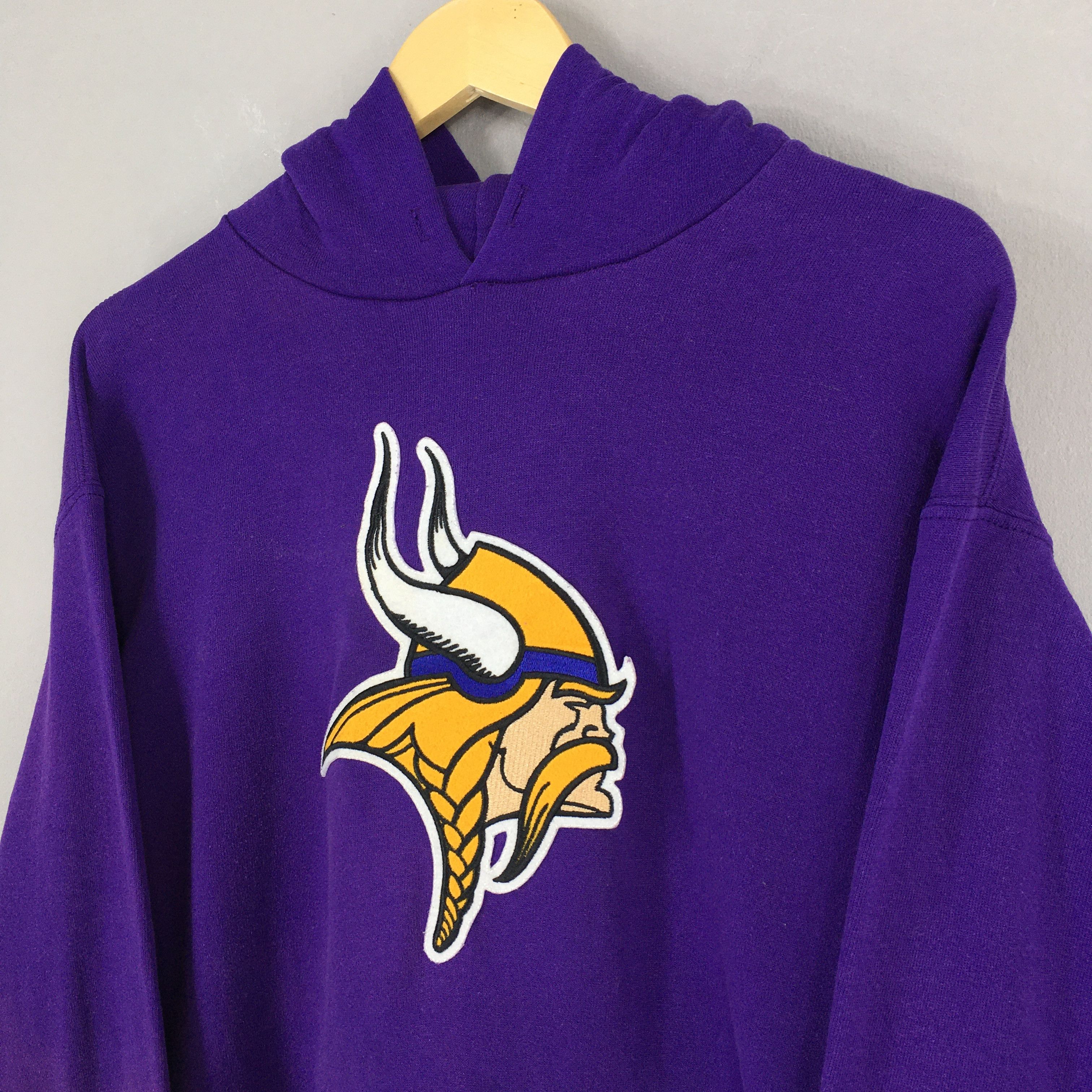 NFL Vintage Minnesota Vikings NFL Rugby Purple Hoodie Large Size US L / EU 52-54 / 3 - 3 Thumbnail