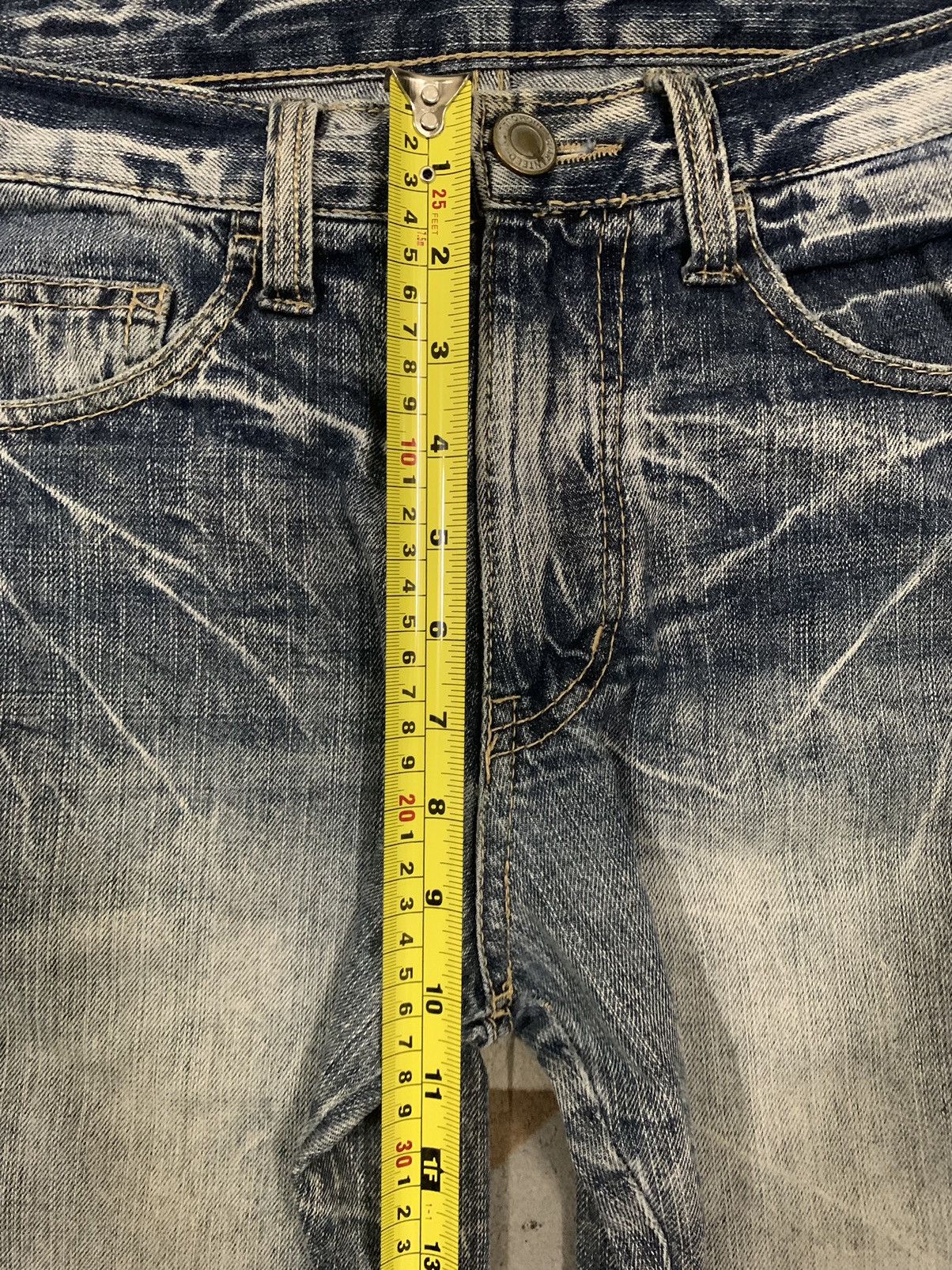 Beauty Beast Vintage Japanese Brand Crack Wash Distressed Carpenter Jeans Size US 31 - 18 Thumbnail