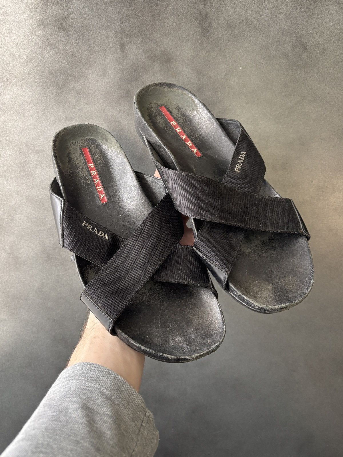 Prada 2018 Prada Sandals Prada Sport 4X2210 Nastro Nylon Cross Size US 10 / EU 43 - 11 Thumbnail