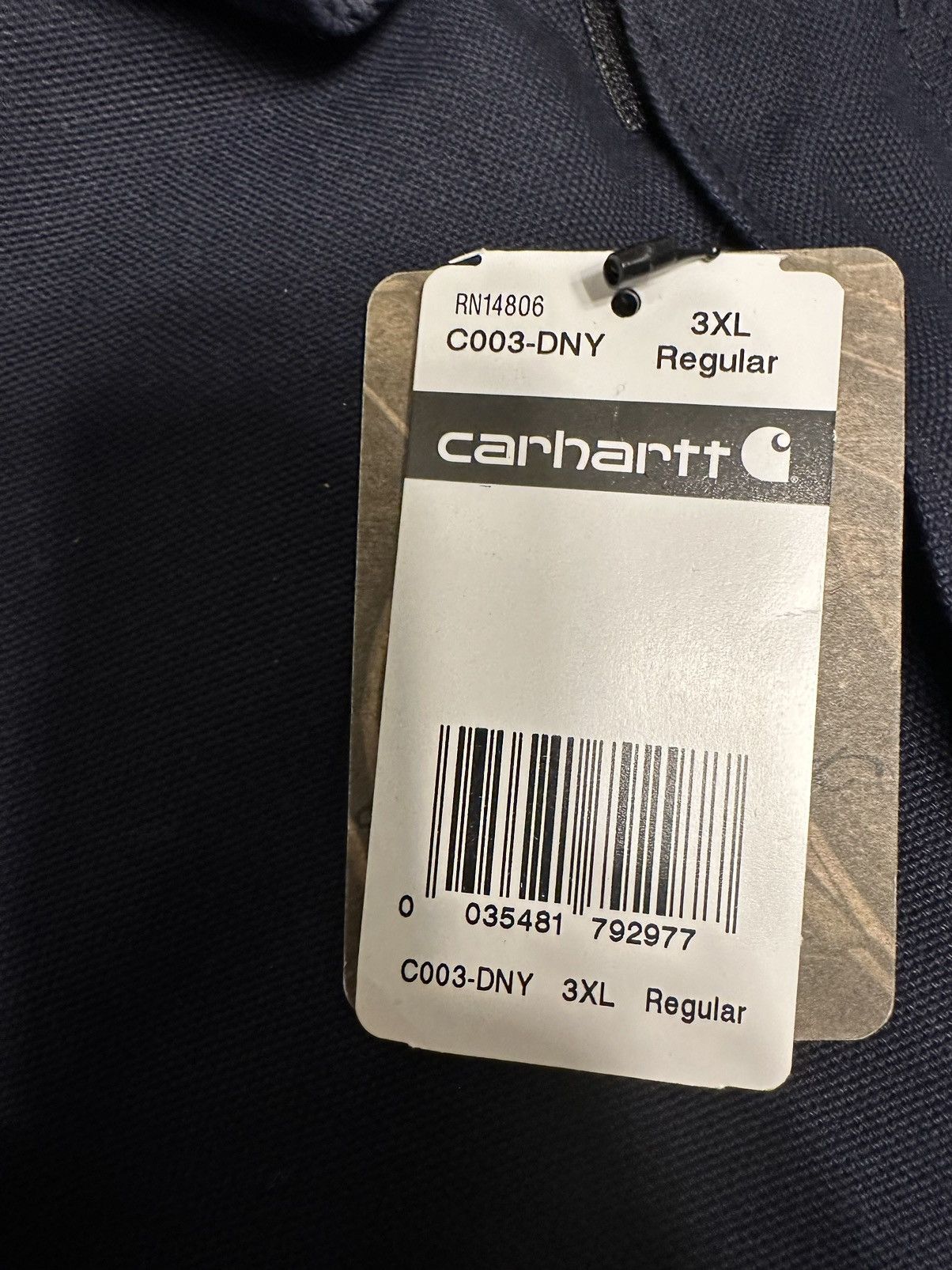 Carhartt 3XL — Carhartt Jacket-C00-DNY Size US XXL / EU 58 / 5 - 5 Thumbnail