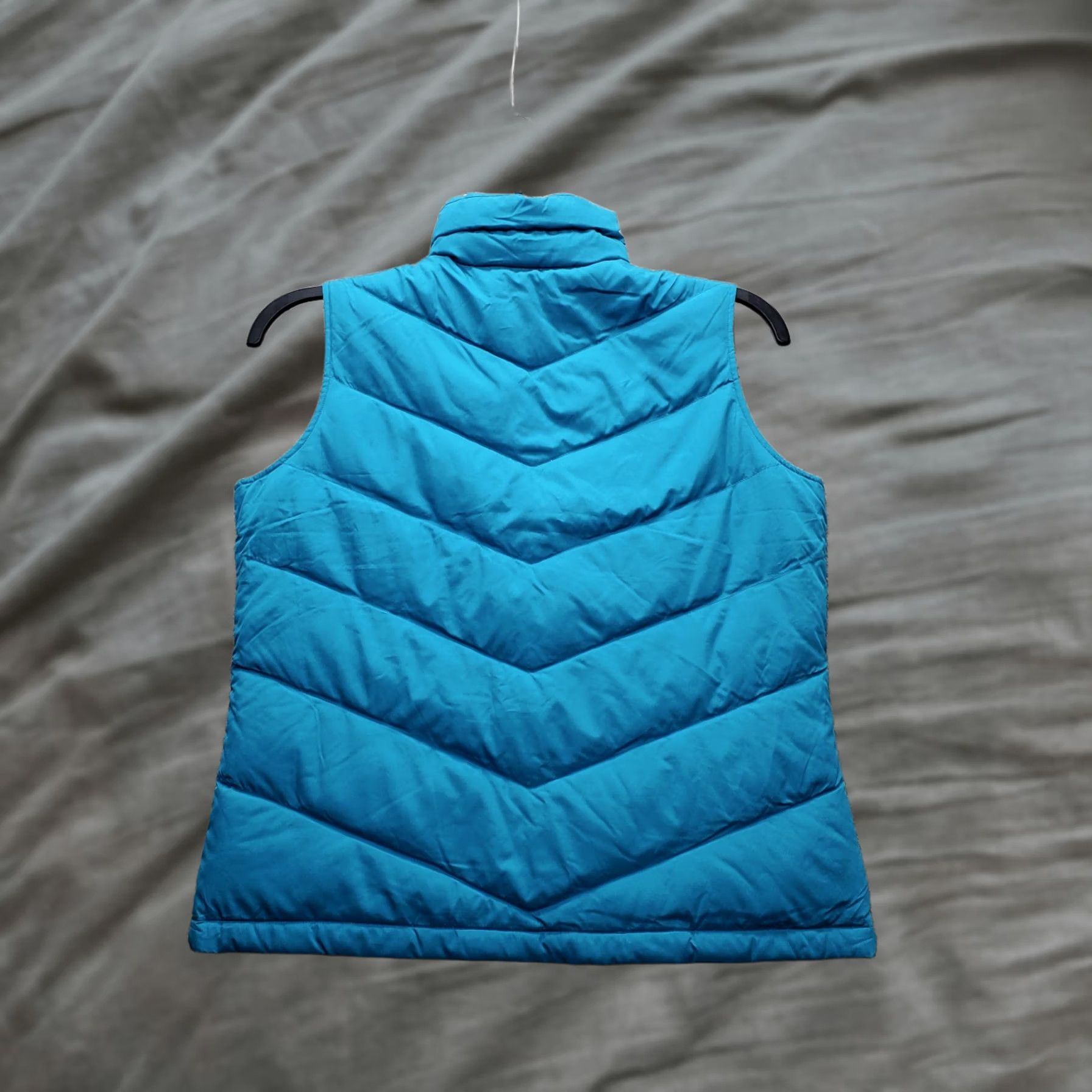 Lands' End Lands' End Down Puffer Vest Womens S Blue Quilted Winter Sleeveless Full Zip Vest Size S / US 4 / IT 40 - 1 Thumbnail