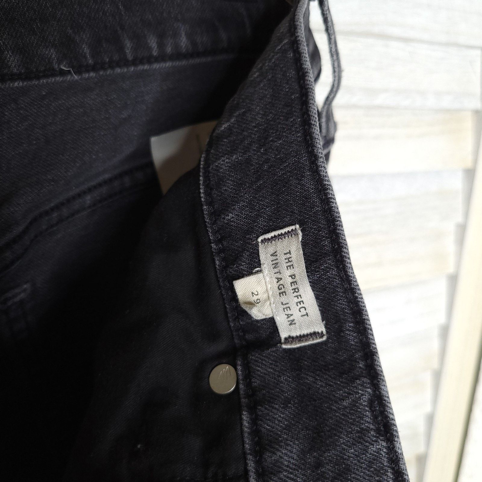 Madewell Madewell Jeans Womens 29 Black Stretch The Perfect Vintage Size 32" / US 10 / IT 46 - 2 Thumbnail