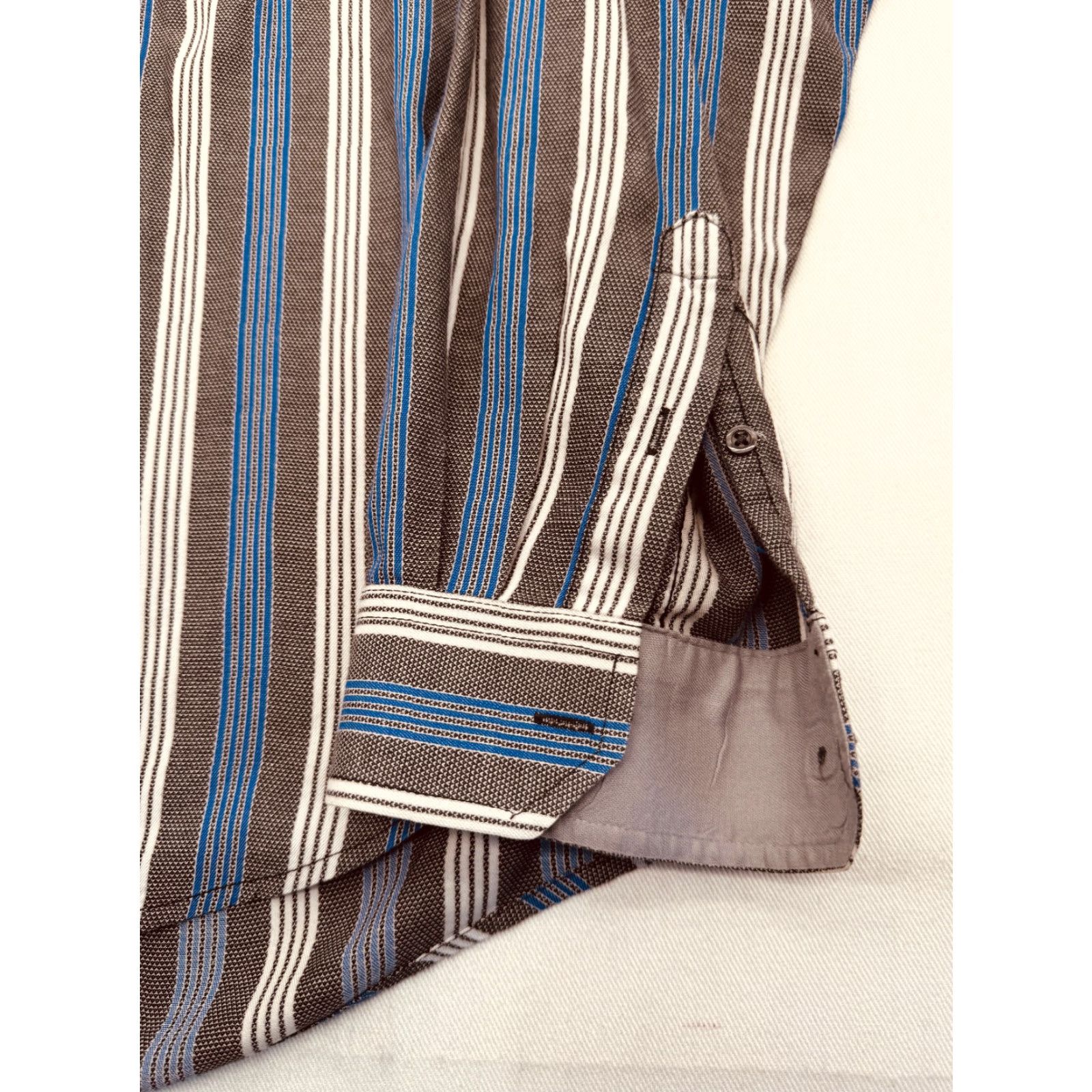 Tasso Elba Tasso Elba Shirt Mens XL Long Sleeve Button-Up Cotton Striped 100% Cotton Multicolor Modern Classic Size US XL / EU 56 / 4 - 5 Thumbnail