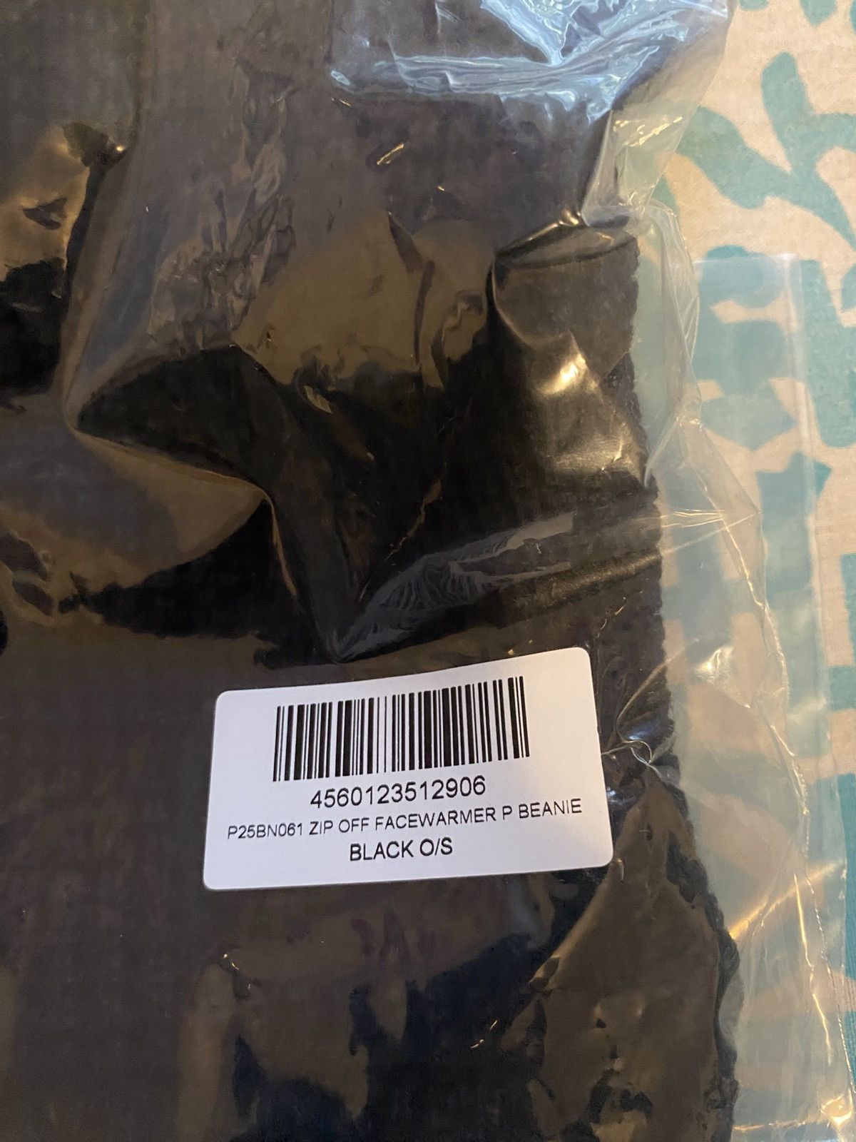 Palace Palace Skateboards Zip Off Facewarmer P Beanie Black Size ONE SIZE - 5 Thumbnail