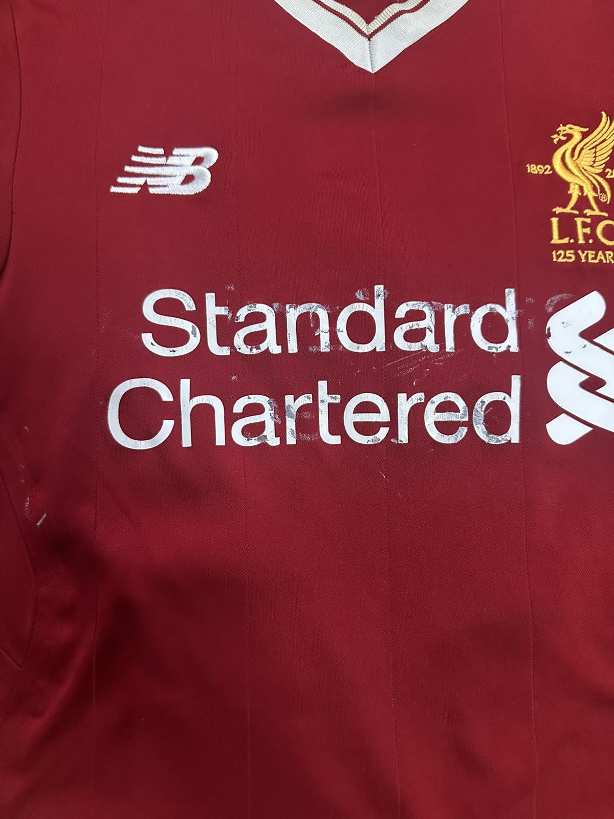 Vintage New Balance Liverpool 2017 2018 Mane #19 Home Shirt Jersey Size US S / EU 44-46 / 1 - 2 Thumbnail