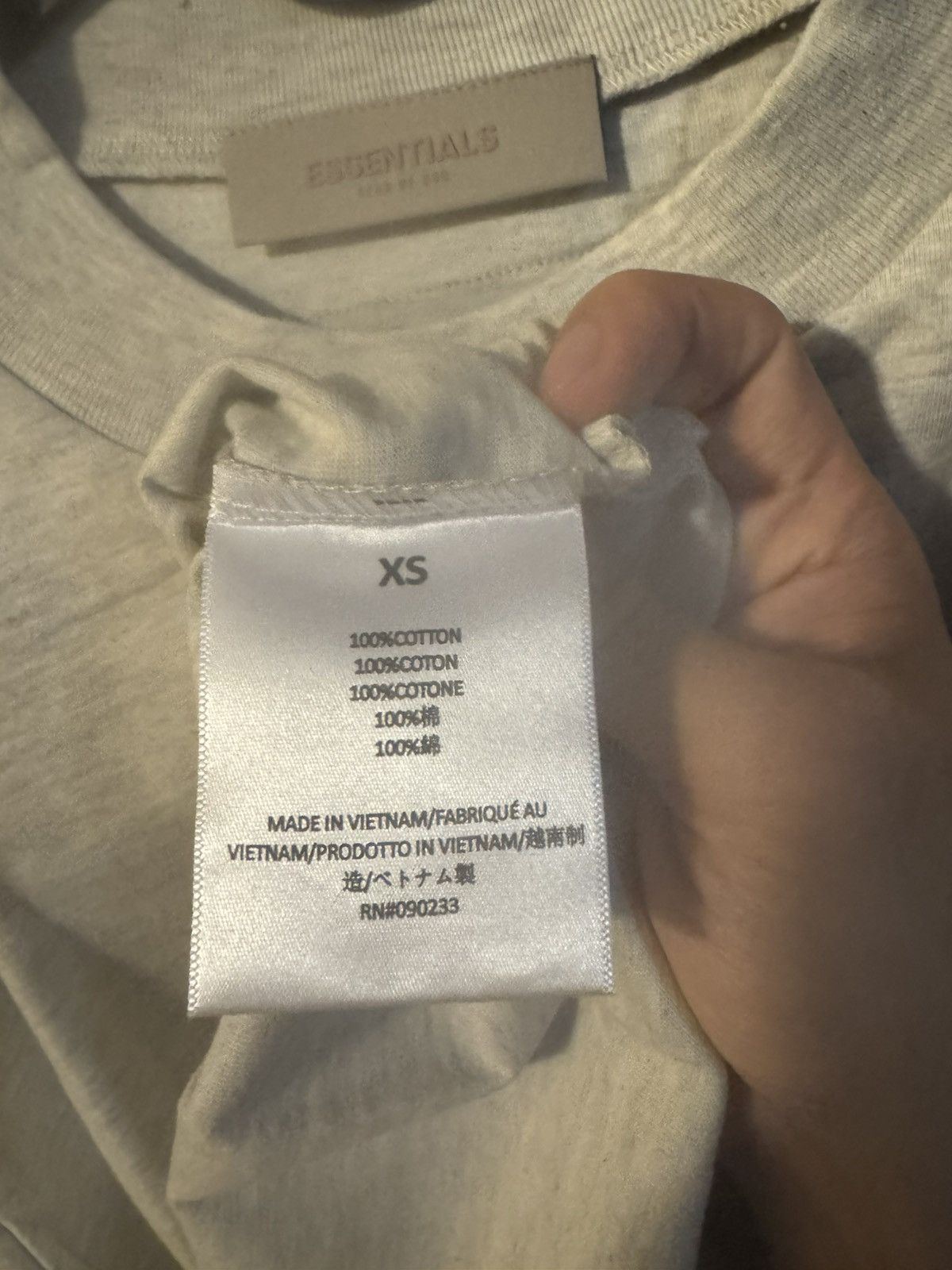 Essentials Essential light oatmeal size xs Size US XS / EU 42 / 0 - 8 Thumbnail