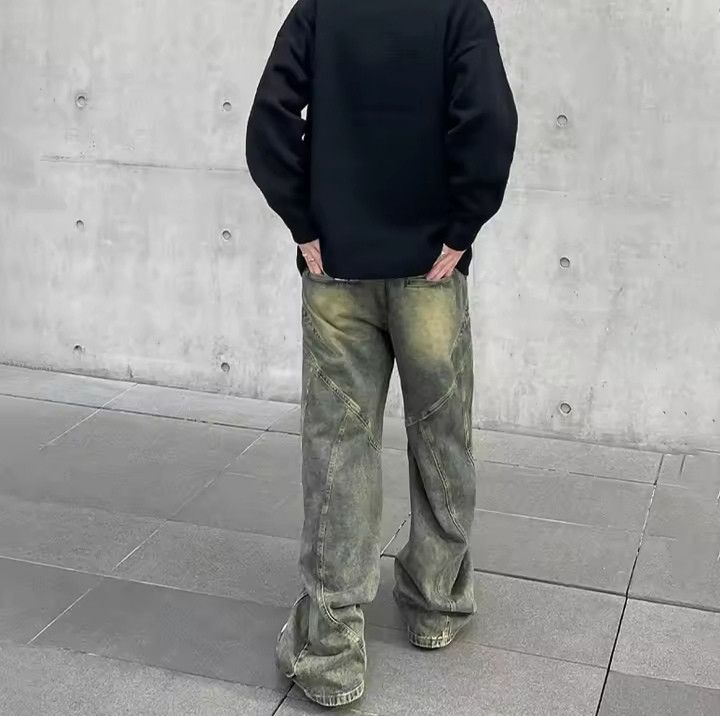 Japanese Brand × Jean Vintage Flare Wide Leg Jeans Size US 30 / EU 46 - 6 Thumbnail