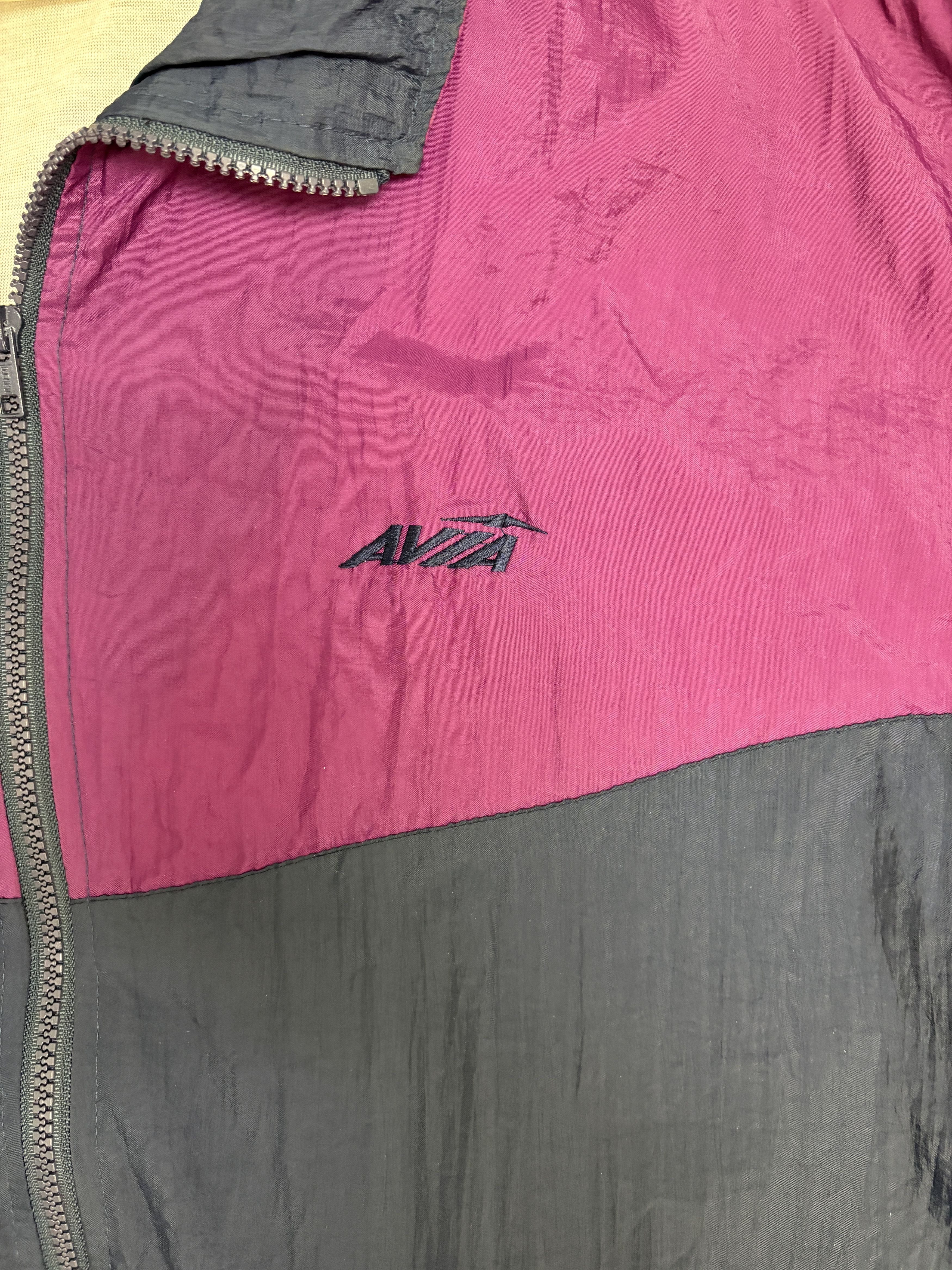 Avia Avia Activewear Vintage Purple Windbreaker Jacket Size US XL / EU 56 / 4 - 2 Thumbnail