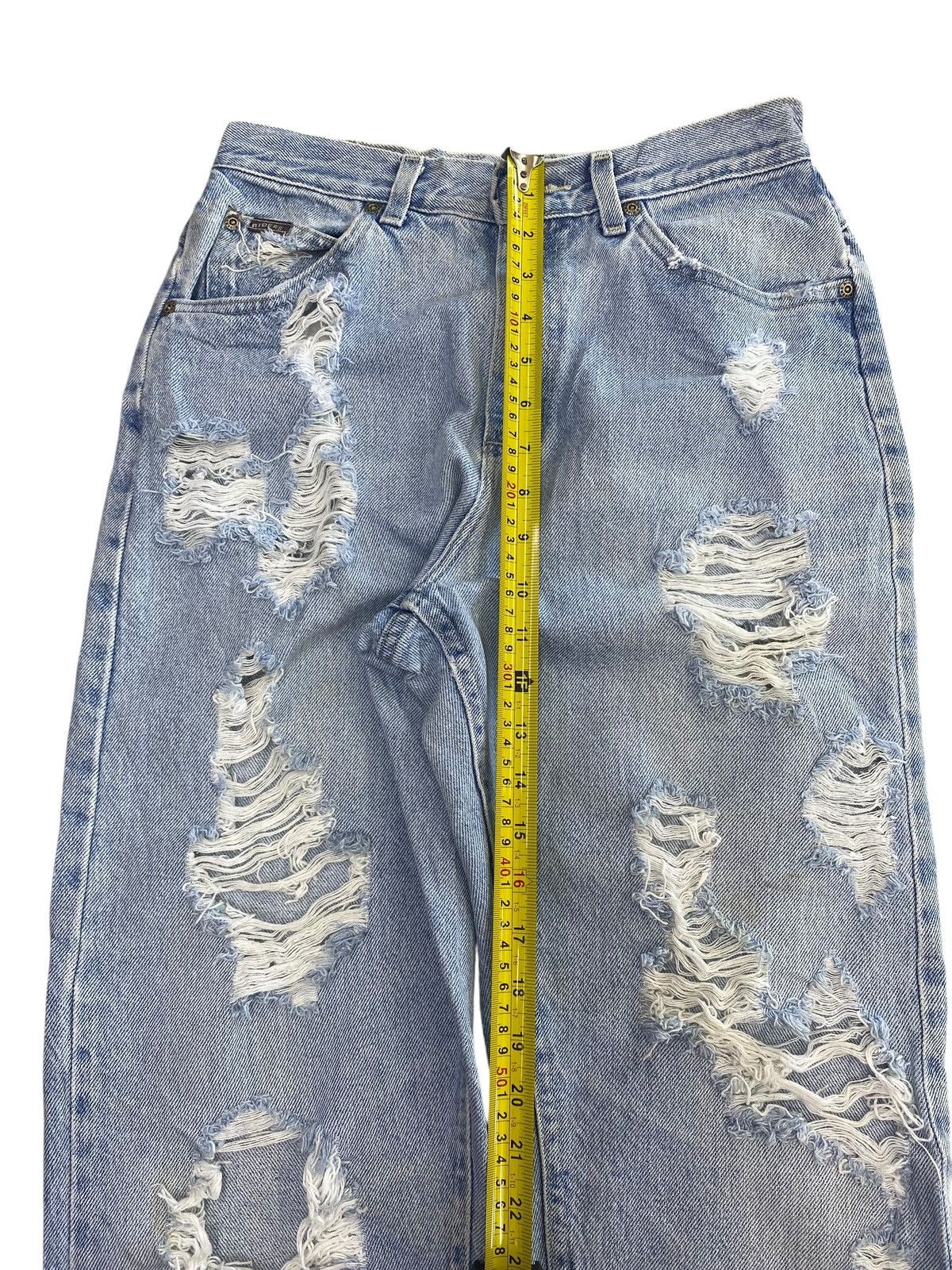 Other Denim Riders Acid Blue Wash Style Distressed Jeans Size US 28 / EU 44 - 6 Thumbnail