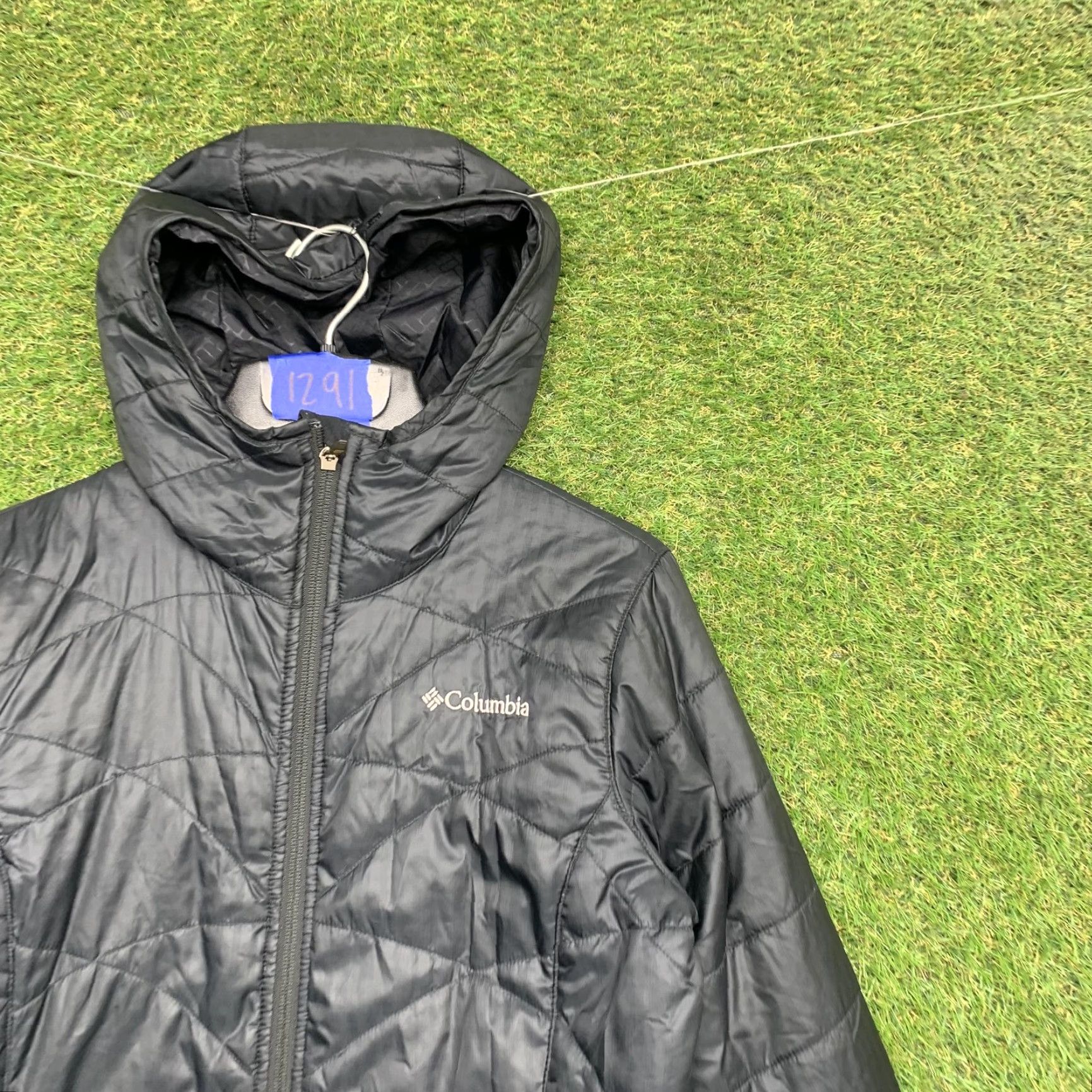 Vintage Columbia Coat Womens XS Black Omni-Heat Omni-Shield Hooded Puffer Jacket Winter Size XS / US 0-2 / IT 36-38 - 2 Thumbnail