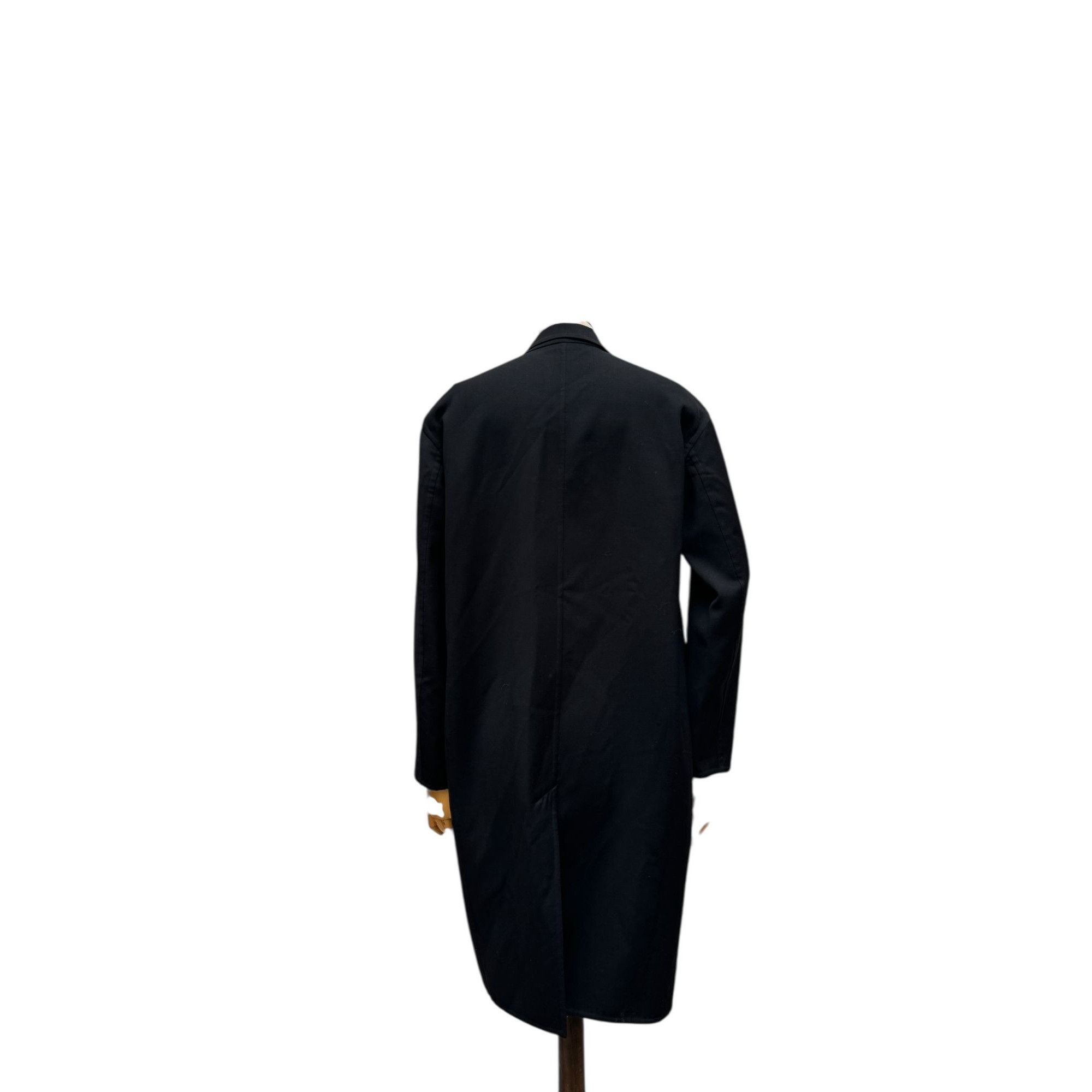 Celine Phoebe Philo Black Wool Coat Size S / US 4 / IT 40 - 4 Thumbnail