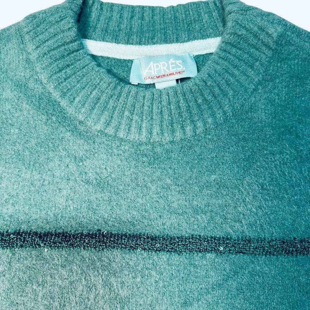 Isaac Mizrahi New Isaac Mizrahi Live! Apres Mini Sequin Stripe Pullover G Size XS / US 0-2 / IT 36-38 - 3 Thumbnail
