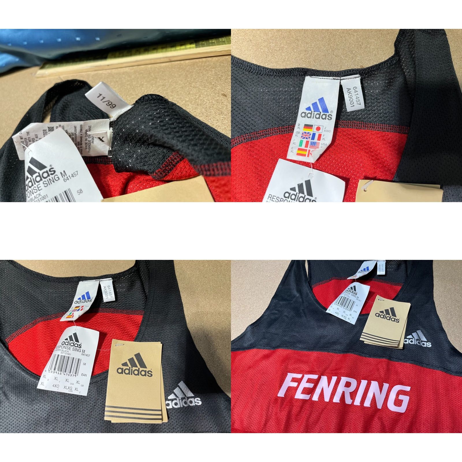 Nike Nike Tank Top Vintage 1999 Red Mens XL Sport Retro Sleveless Shirt VTG Size US XL / EU 56 / 4 - 8 Thumbnail