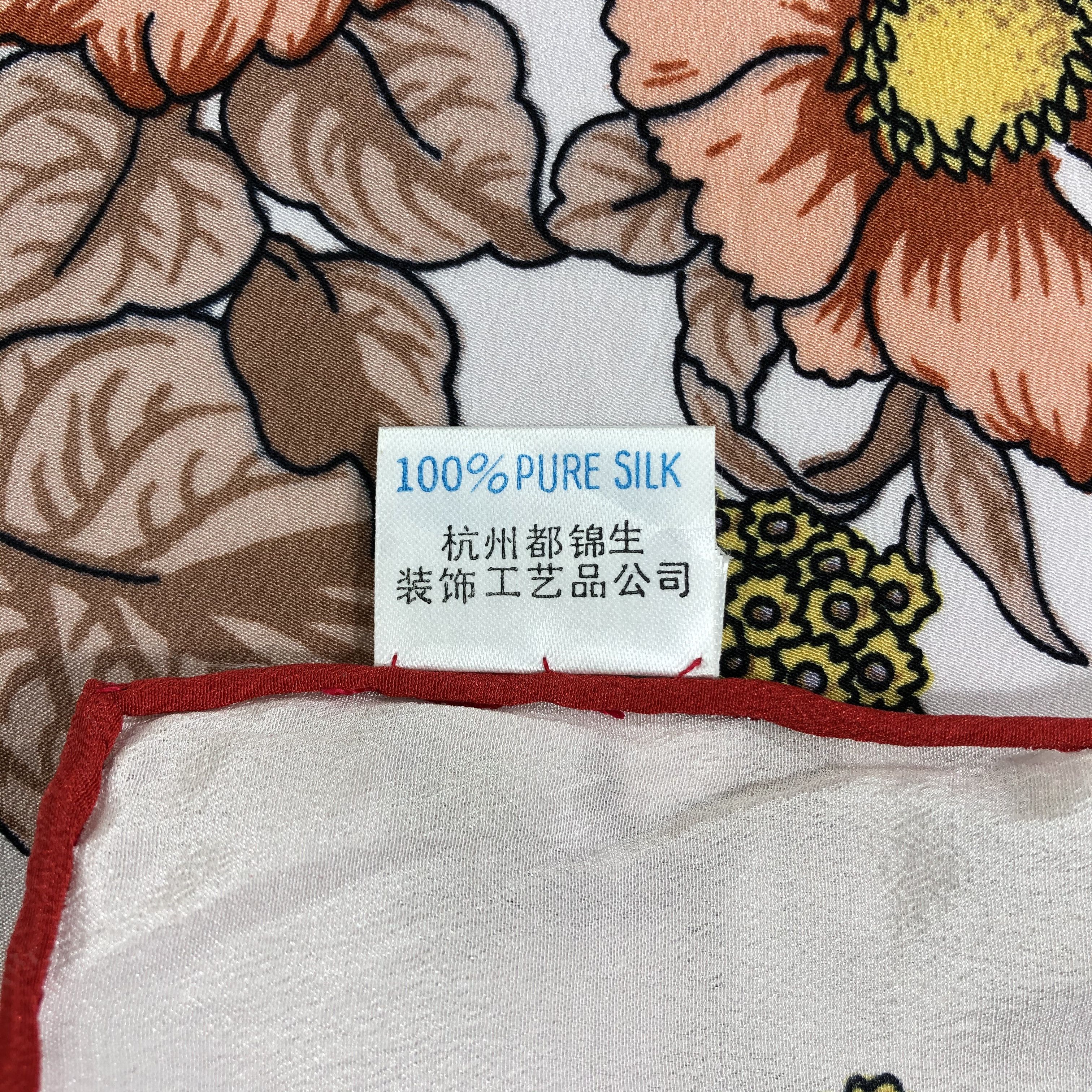 Vintage Vintage Silk Scarf Size ONE SIZE - 6 Thumbnail