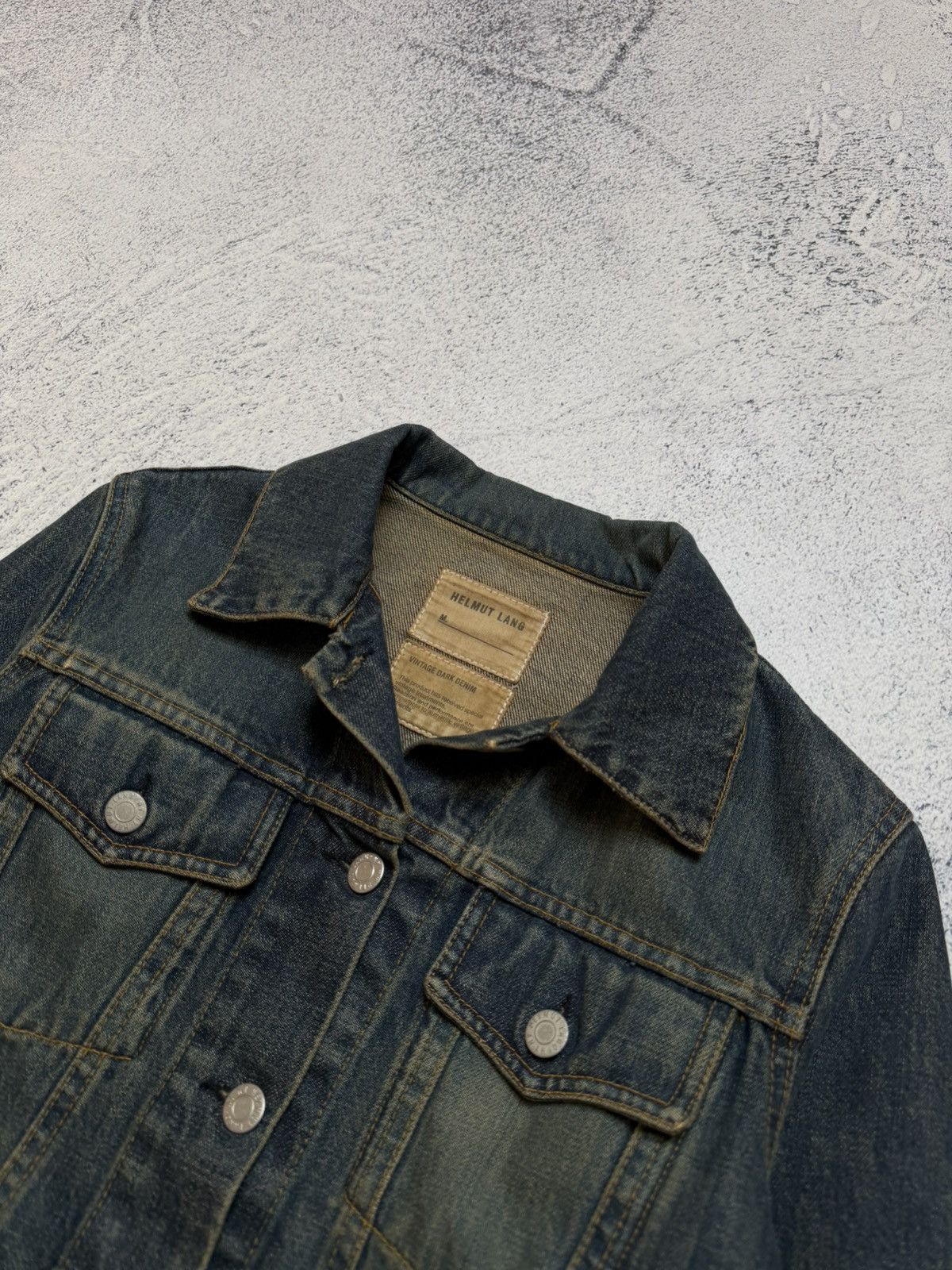 Helmut Lang Helmut Lang Archive Dark Denim Trucker Jacket Vintage 90s Size M / US 6-8 / IT 42-44 - 5 Thumbnail