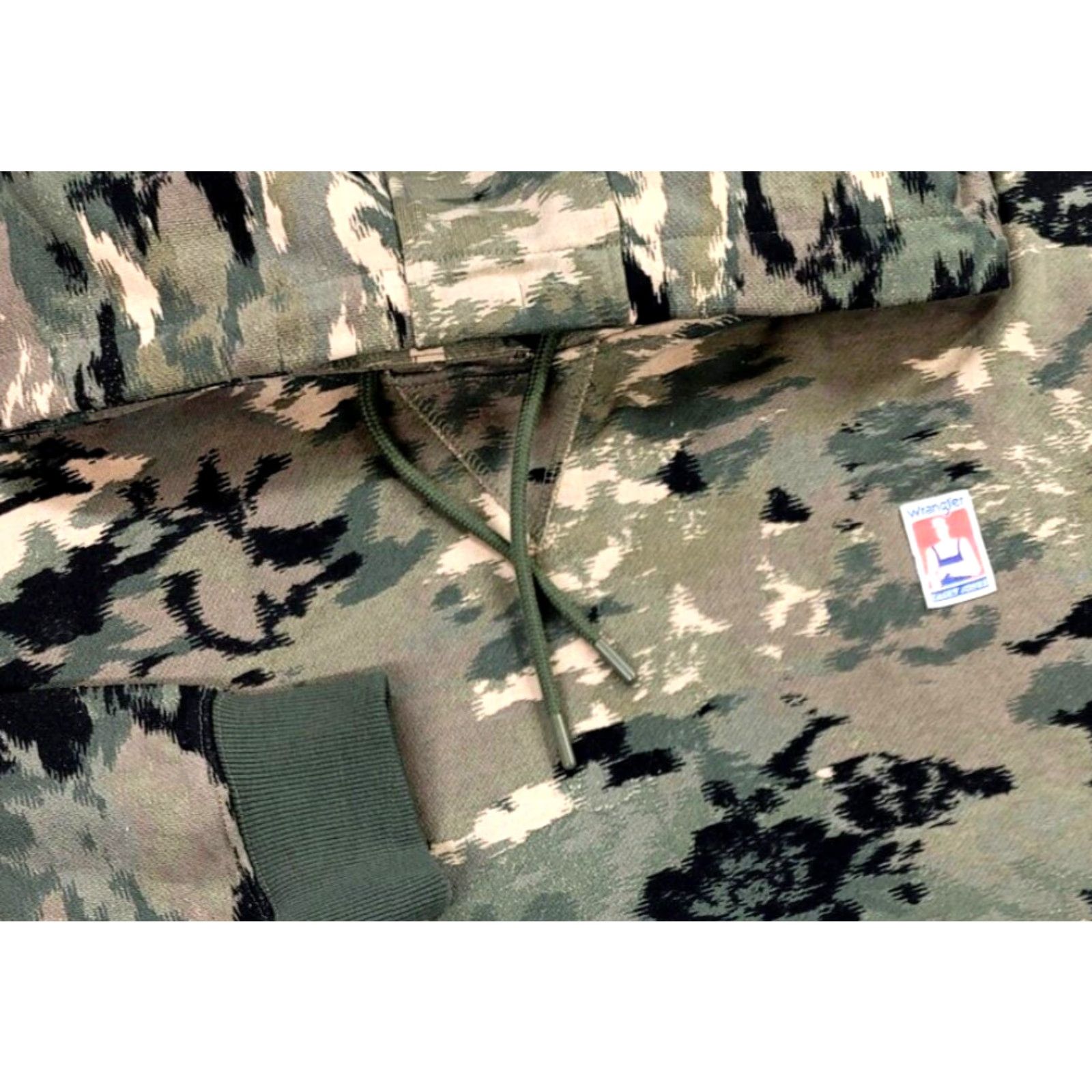 Wrangler Wrangler Casey Jones Workwear Hoodie Sweatshirt Camo Sz S Mens Long Sleeve Multicolor Logo Embroidered PullOver Pockets Size US S / EU 44-46 / 1 - 2 Thumbnail