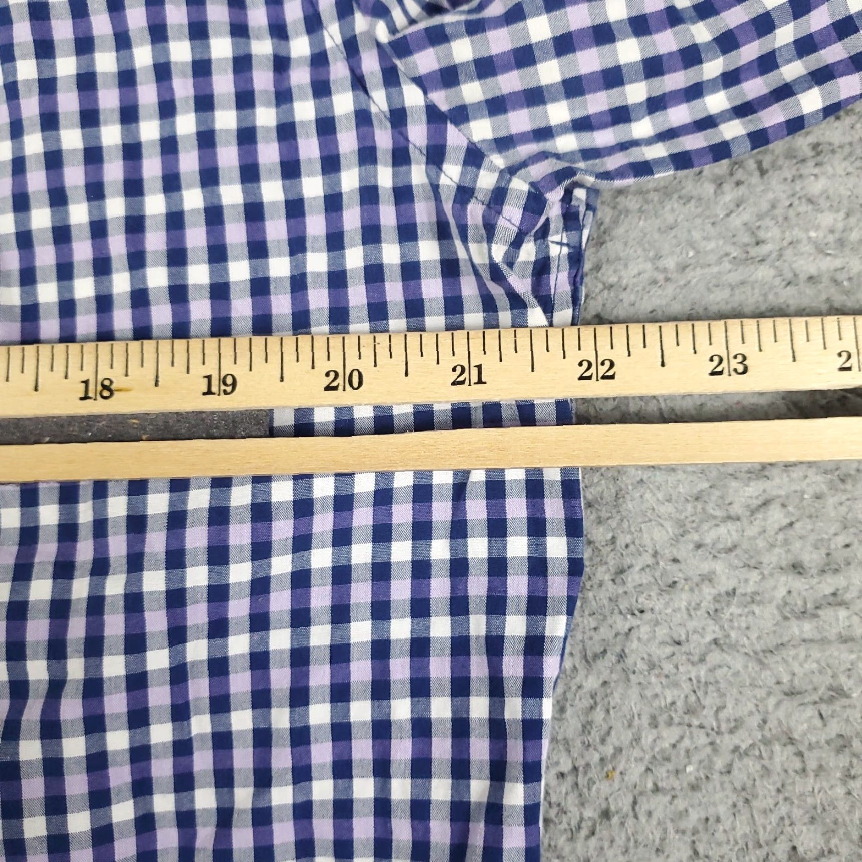 Tommy Hilfiger VINTAGE? No—Tommy Hilfiger Shirt Mens Large Blue Purple Check Casual Button Up Long Sleeve Size US L / EU 52-54 / 3 - 5 Thumbnail