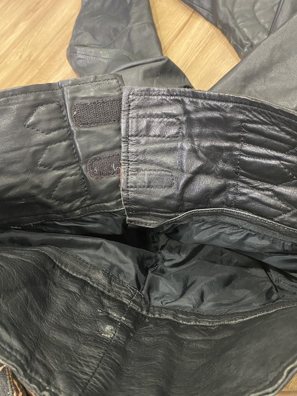 Vintage Vintage bikers leather pants Size US 30 / EU 46 - 9 Thumbnail