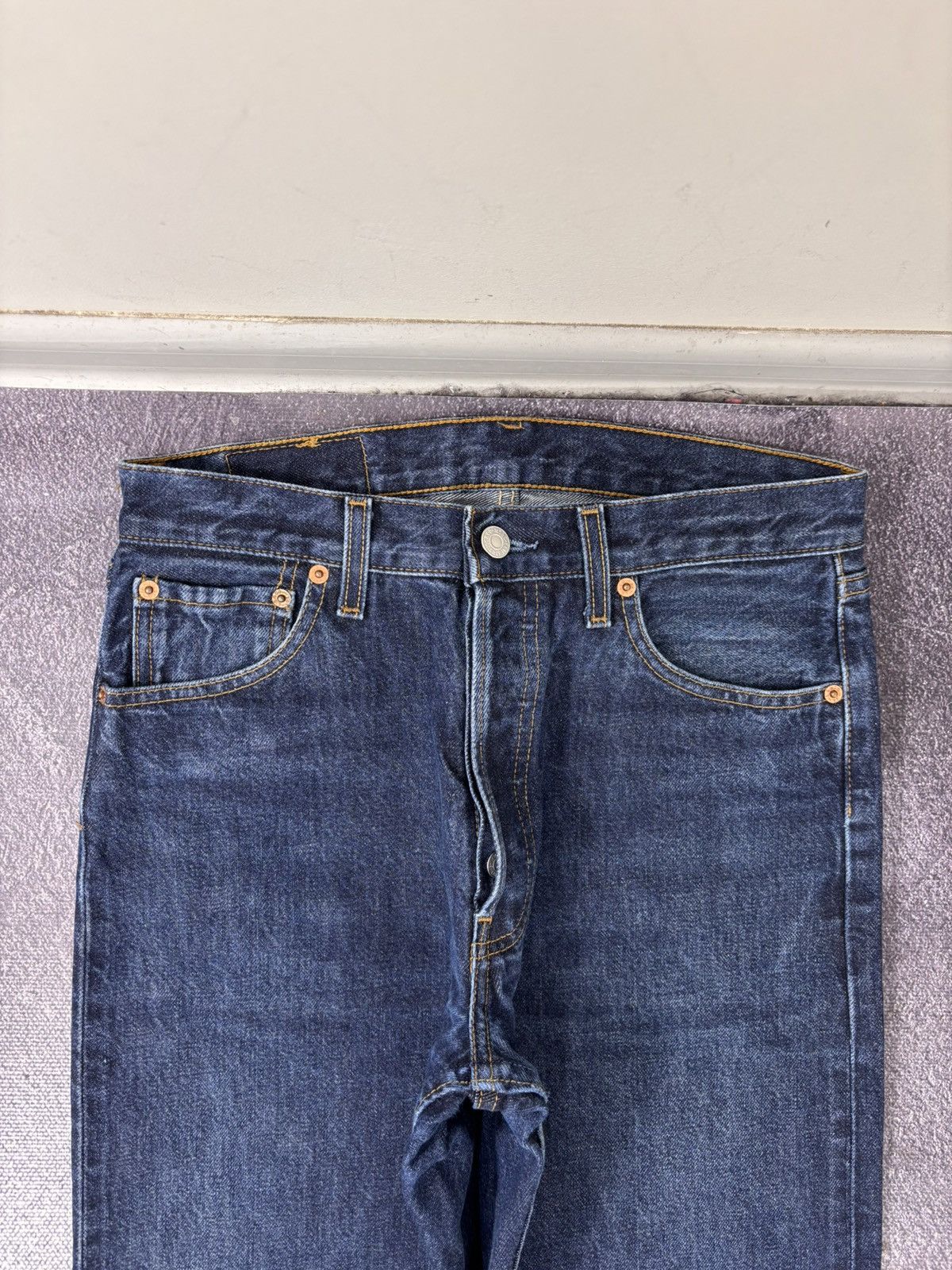 Levi's Vintage Levi’s 501 Men’s Dark Blue Denim Jeans Size US 30 / EU 46 - 12 Thumbnail