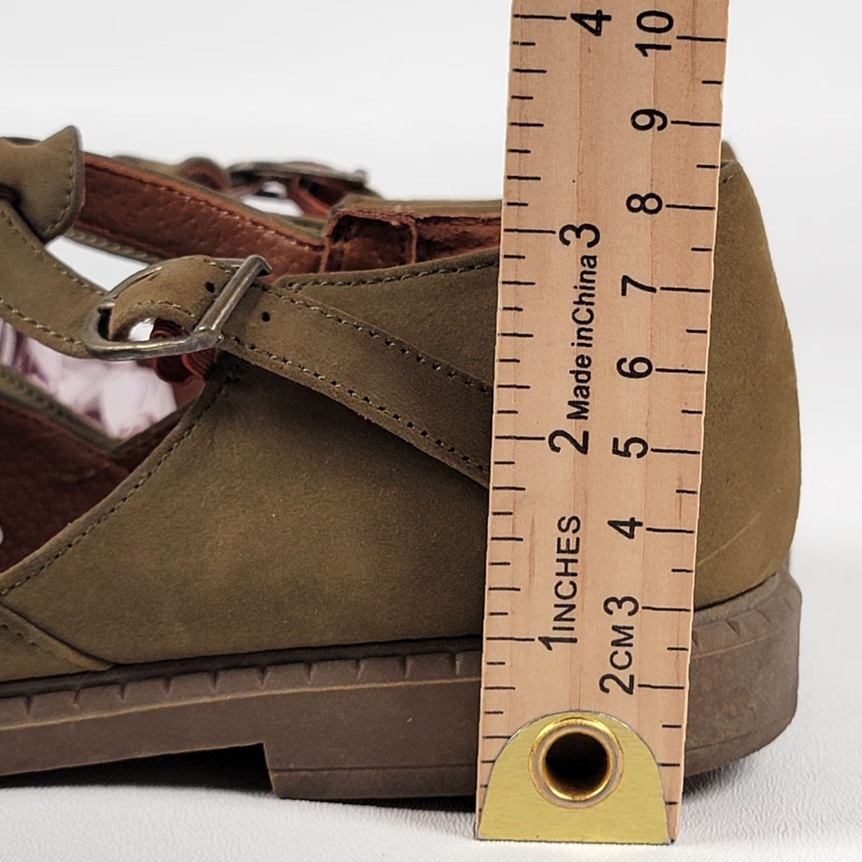 Vintage Brass Plum Comfort T Strap Mary Jane Flat Women 5.5 US Brown Leather Size US 6 / IT 36 - 7 Thumbnail