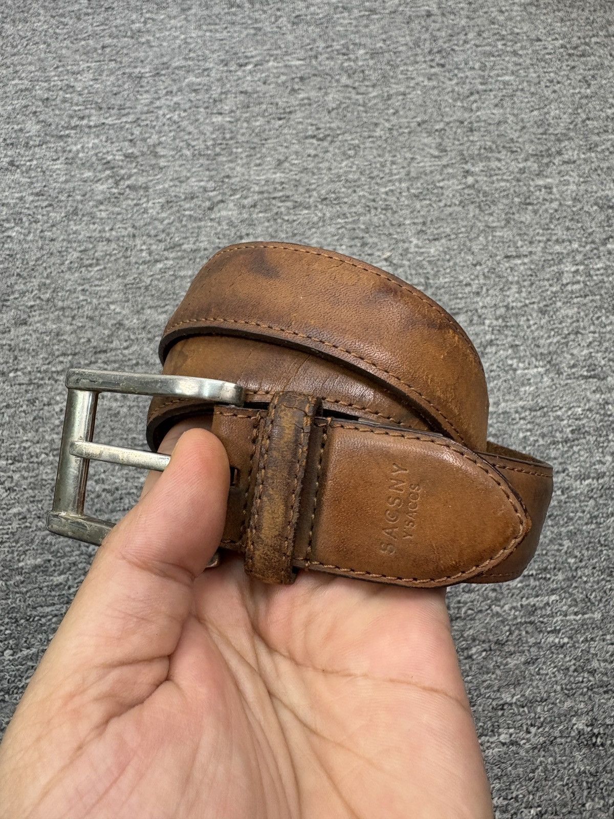 Yohji Yamamoto Vintage Sacsny Y’Saccs by Yohji Yamamoto Leather Belt Size ONE SIZE - 1 Thumbnail