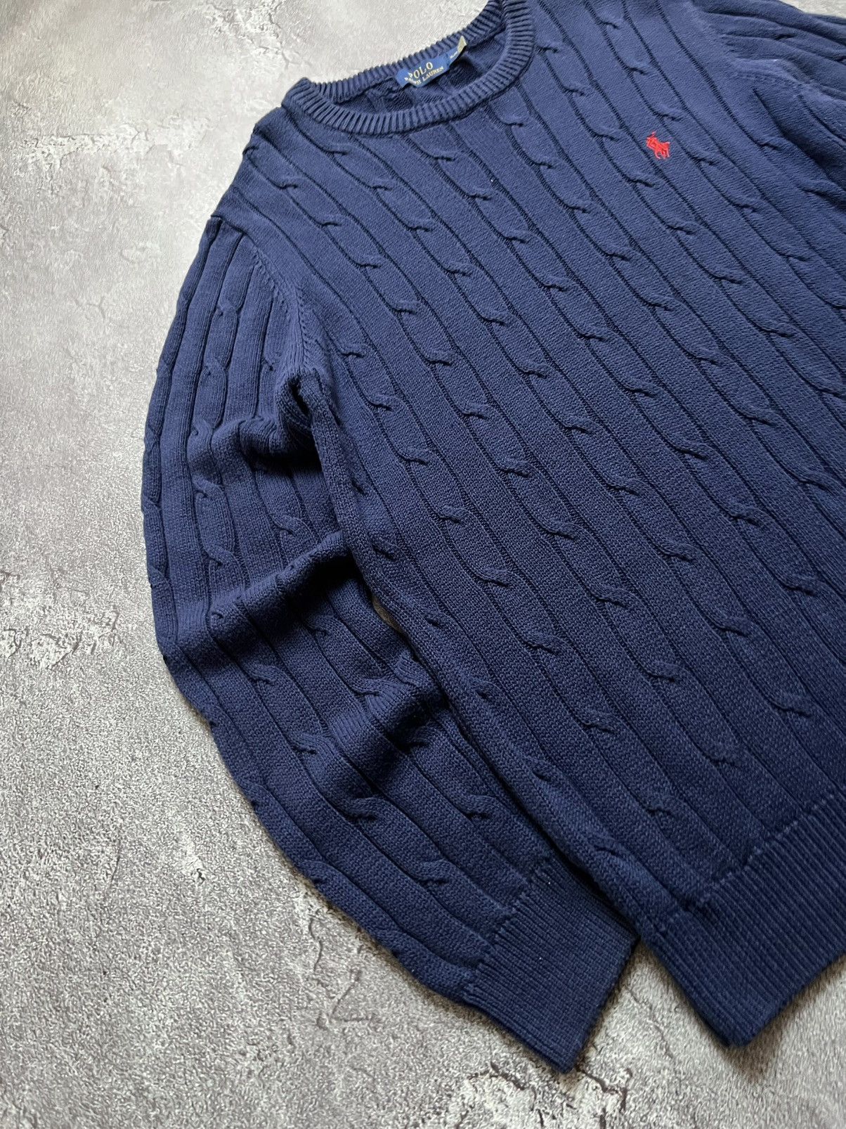 Polo Ralph Lauren Polo Ralph Lauren Cable Knitted Sweater Old Money Big Pony Size US XL / EU 56 / 4 - 6 Thumbnail