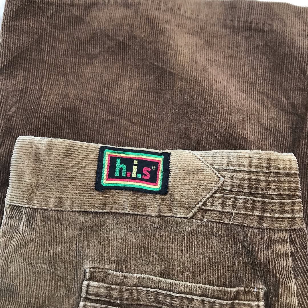 Le Grande Bleu (L.G.B.) × Vintage Vintage 60s His Clothing Brown Corduroy Trouser Pants menswe Size US 33 - 7 Thumbnail