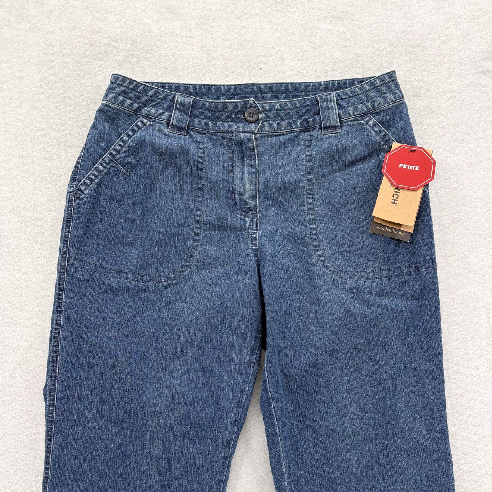 Vintage Woolrich Jeans Women 8 Petite Dark Blue Stretch Straight Leg Denim Woolrich Fairwinds Jeans 8P Dark Blue Stretch Straight Leg Womens Girls? Size 30" / US 8 / IT 44 - 2 Thumbnail