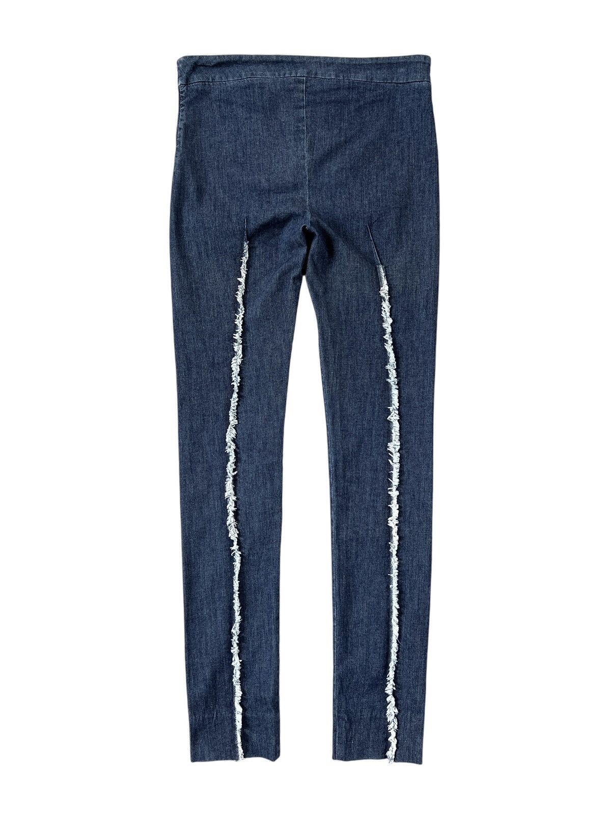 Acne Studios Acne SS13 Ripped Line Detail Stretch Denim Pants Size 31" - 1 Thumbnail
