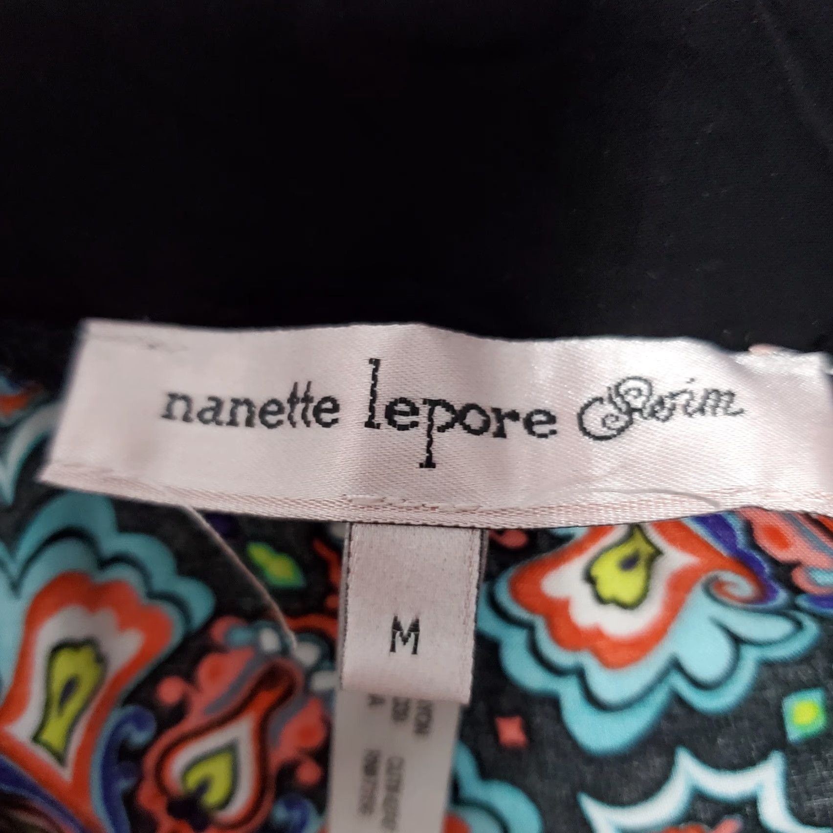 Nanette Lepore Nanette Lepore Cover Up Dress Women XL Beach Bohemian Multicolor Embroidered Tunic Rayon Long Sleeve V-Neck Pool Long Sleeve Size XL / US 12-14 / IT 48-50 - 3 Thumbnail