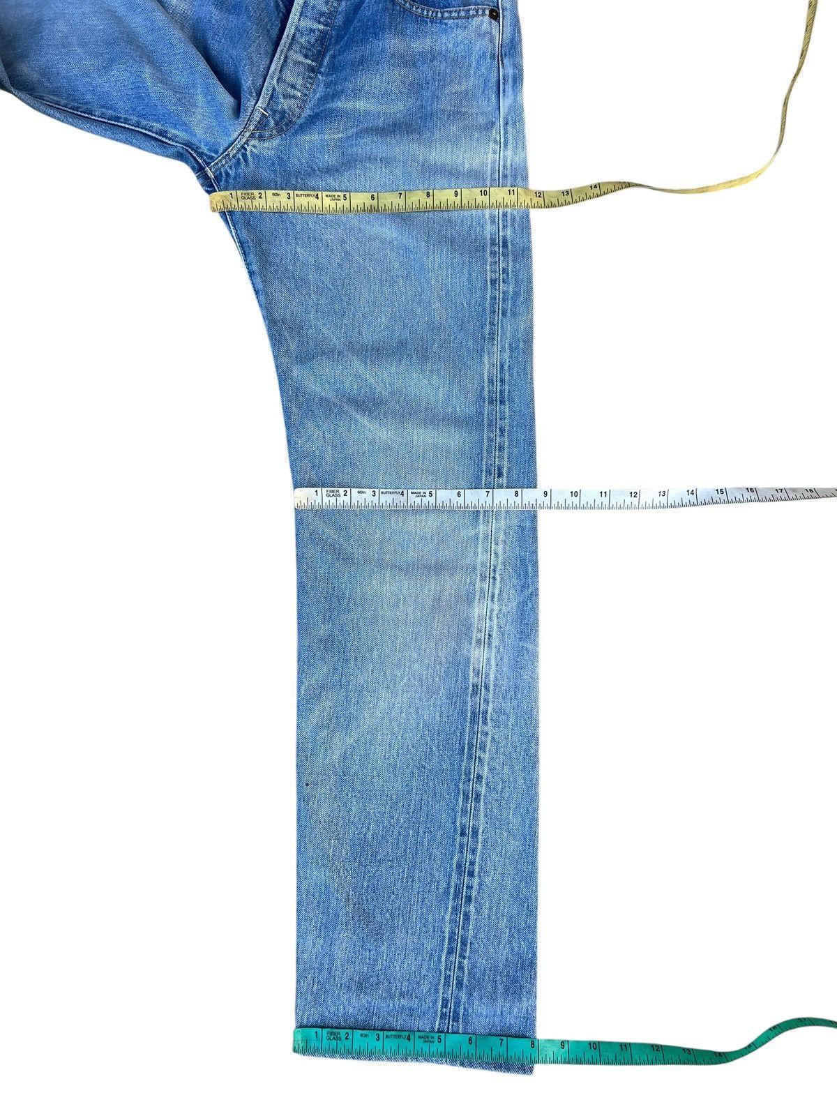 Denime Vintage DENIME Japan Ripped Faded Mud Denim Selvedge Jeans Size US 31 - 5 Thumbnail